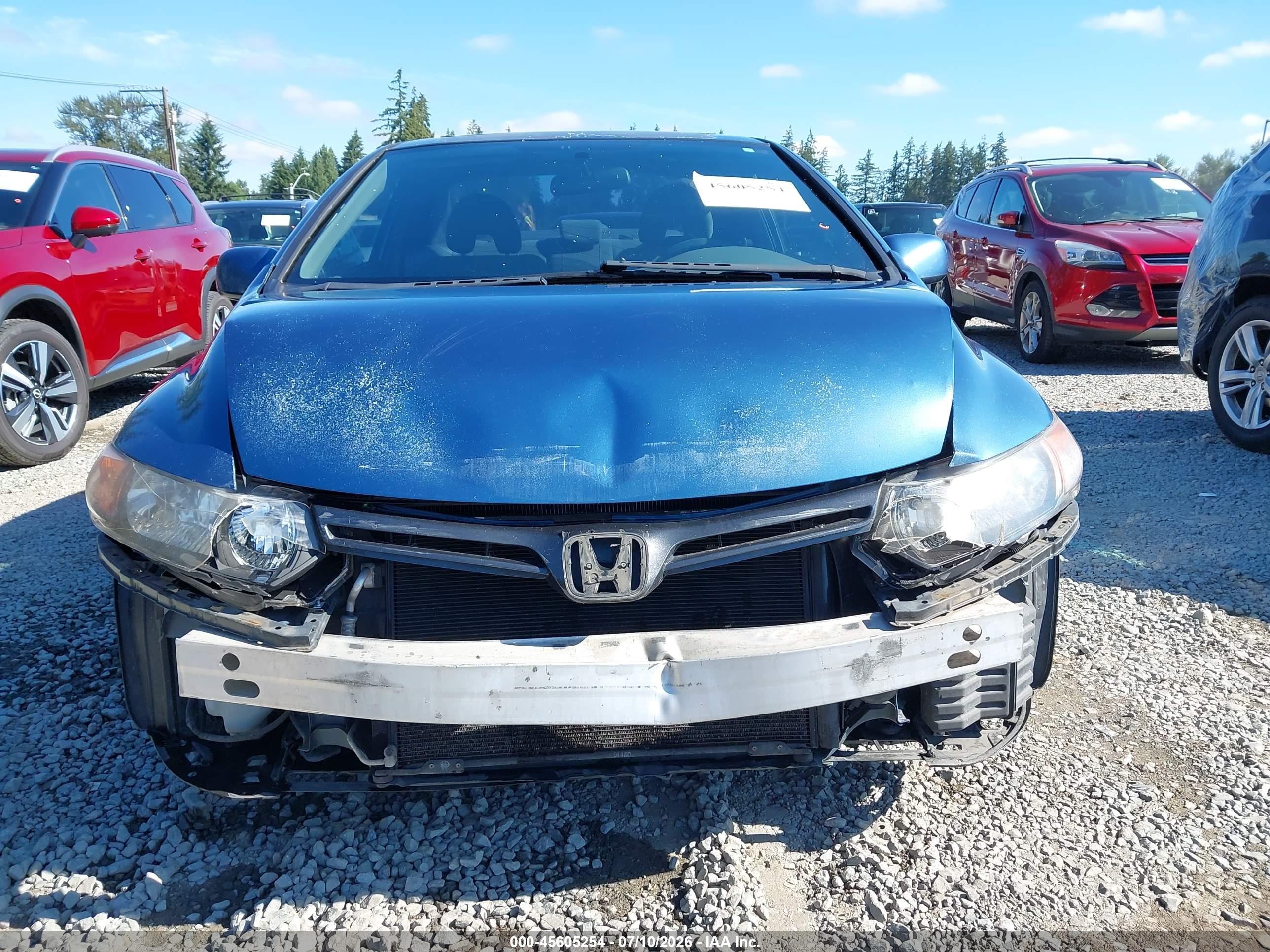 2006 Honda Civic Ex Blue vin: 2HGFG12856H526127