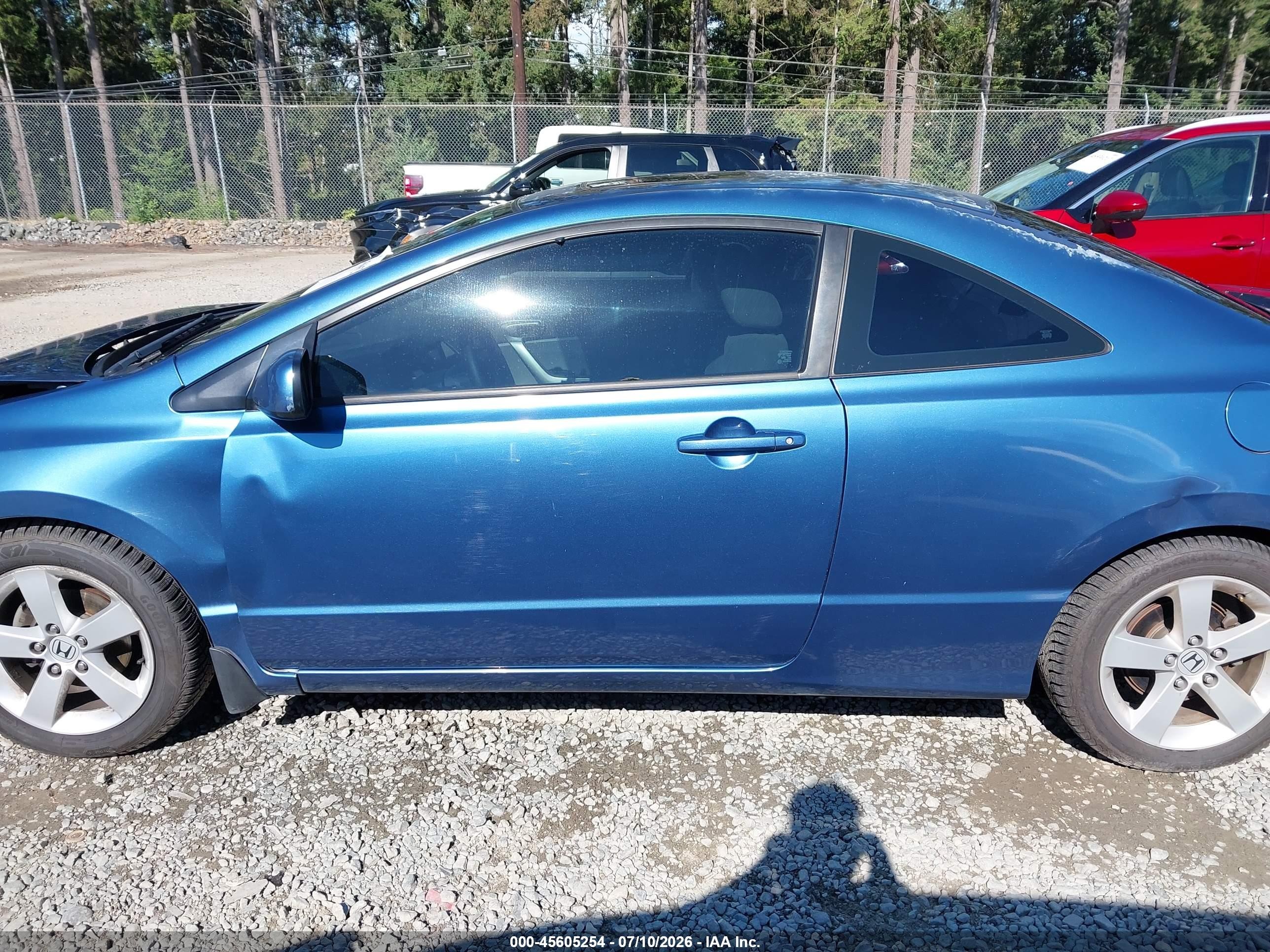 2006 Honda Civic Ex Blue vin: 2HGFG12856H526127