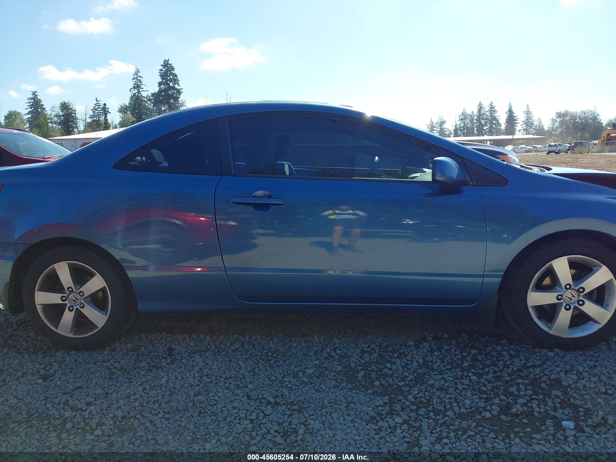 2006 Honda Civic Ex Blue vin: 2HGFG12856H526127