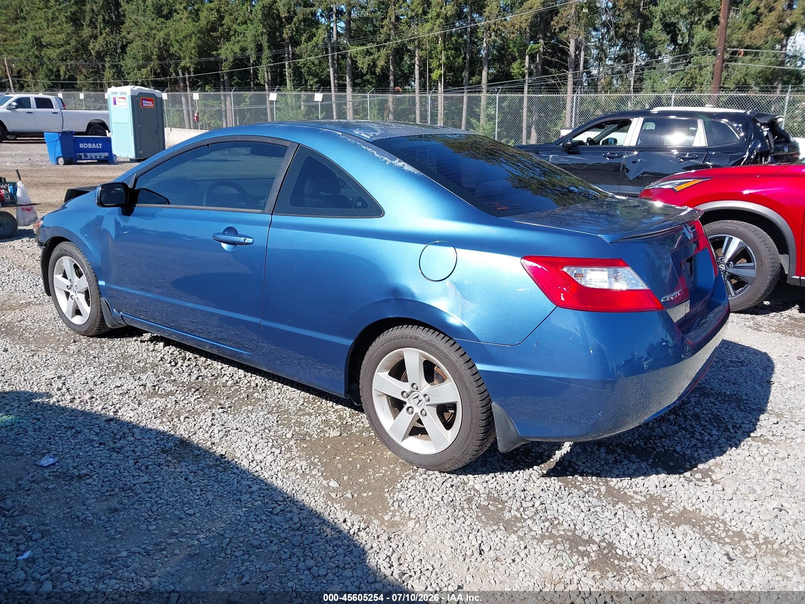 2006 Honda Civic Ex Blue vin: 2HGFG12856H526127
