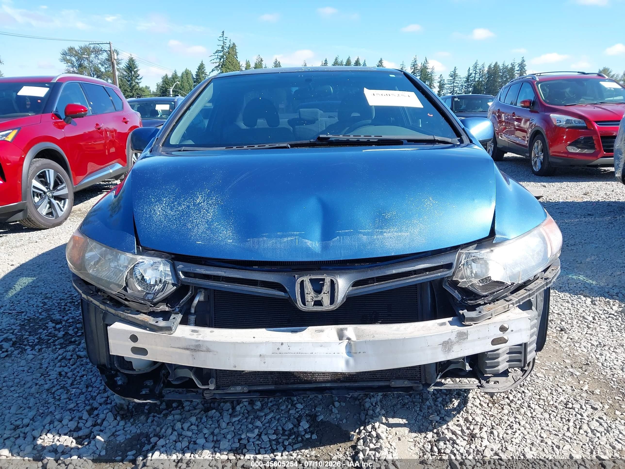 2006 Honda Civic Ex Blue vin: 2HGFG12856H526127