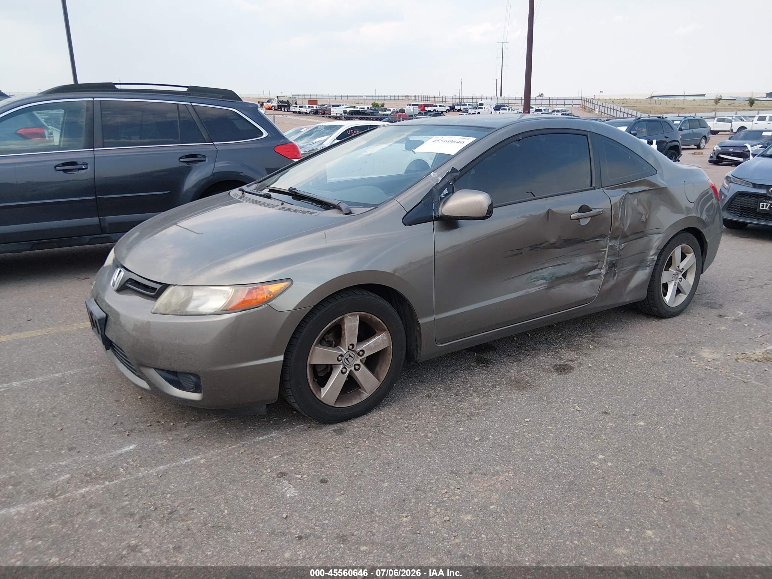 2006 Honda Civic Ex Серый vin: 2HGFG12856H534874
