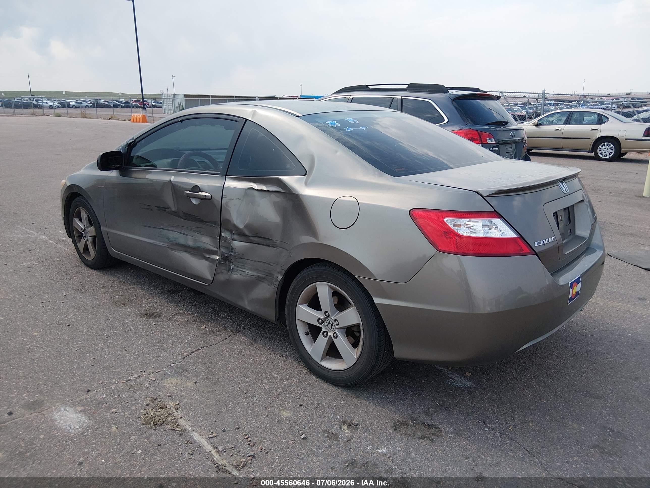 2006 Honda Civic Ex Серый vin: 2HGFG12856H534874