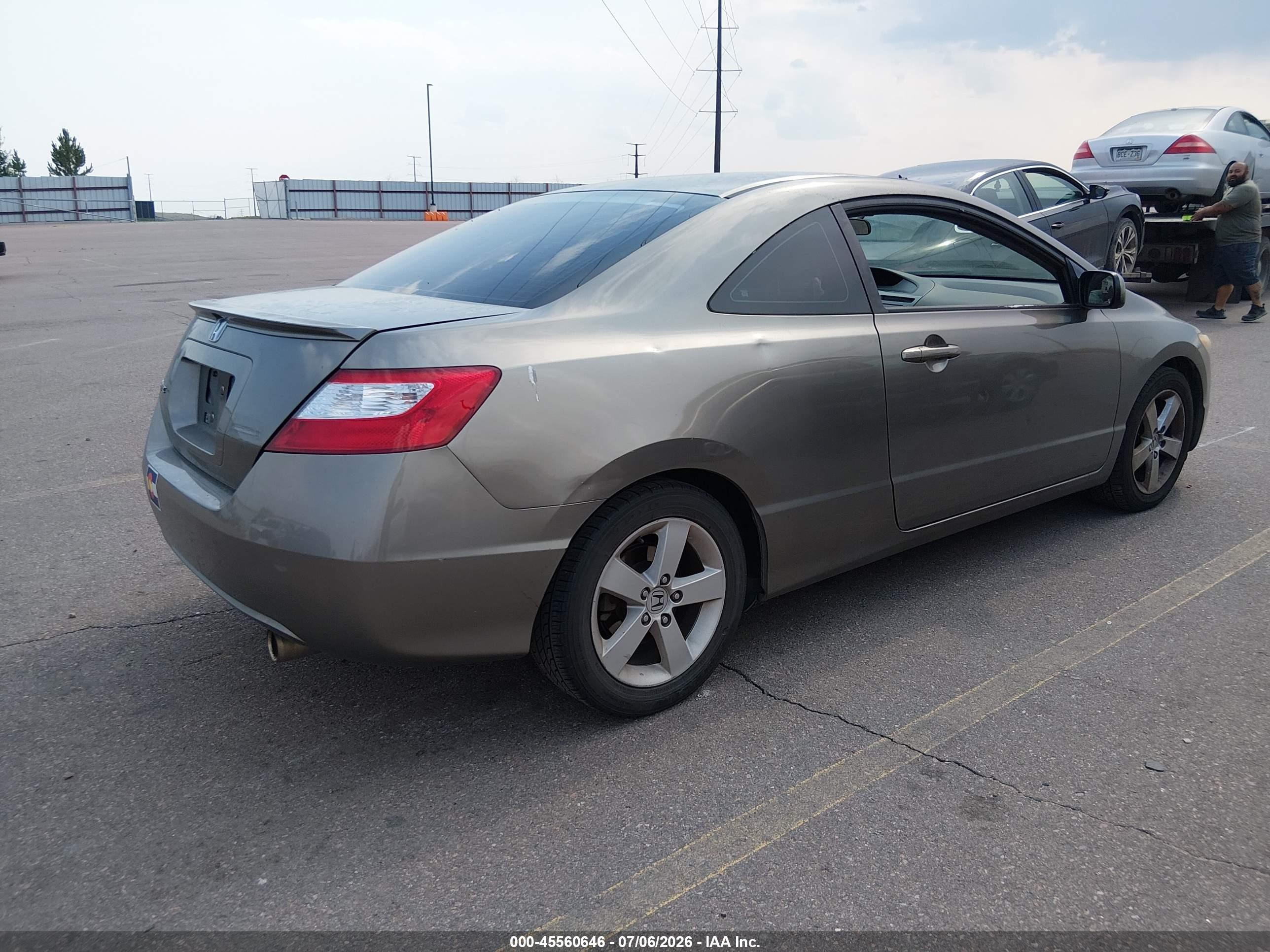 2006 Honda Civic Ex Серый vin: 2HGFG12856H534874
