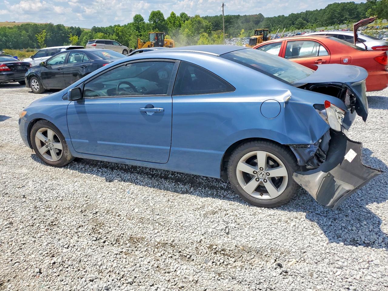 2006 Honda Civic Ex Синий vin: 2HGFG12856H534910