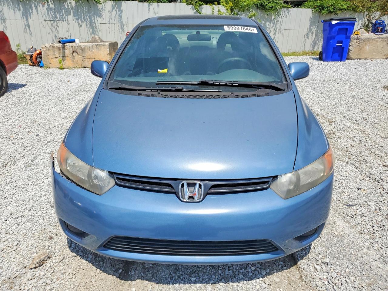 2006 Honda Civic Ex Синий vin: 2HGFG12856H534910