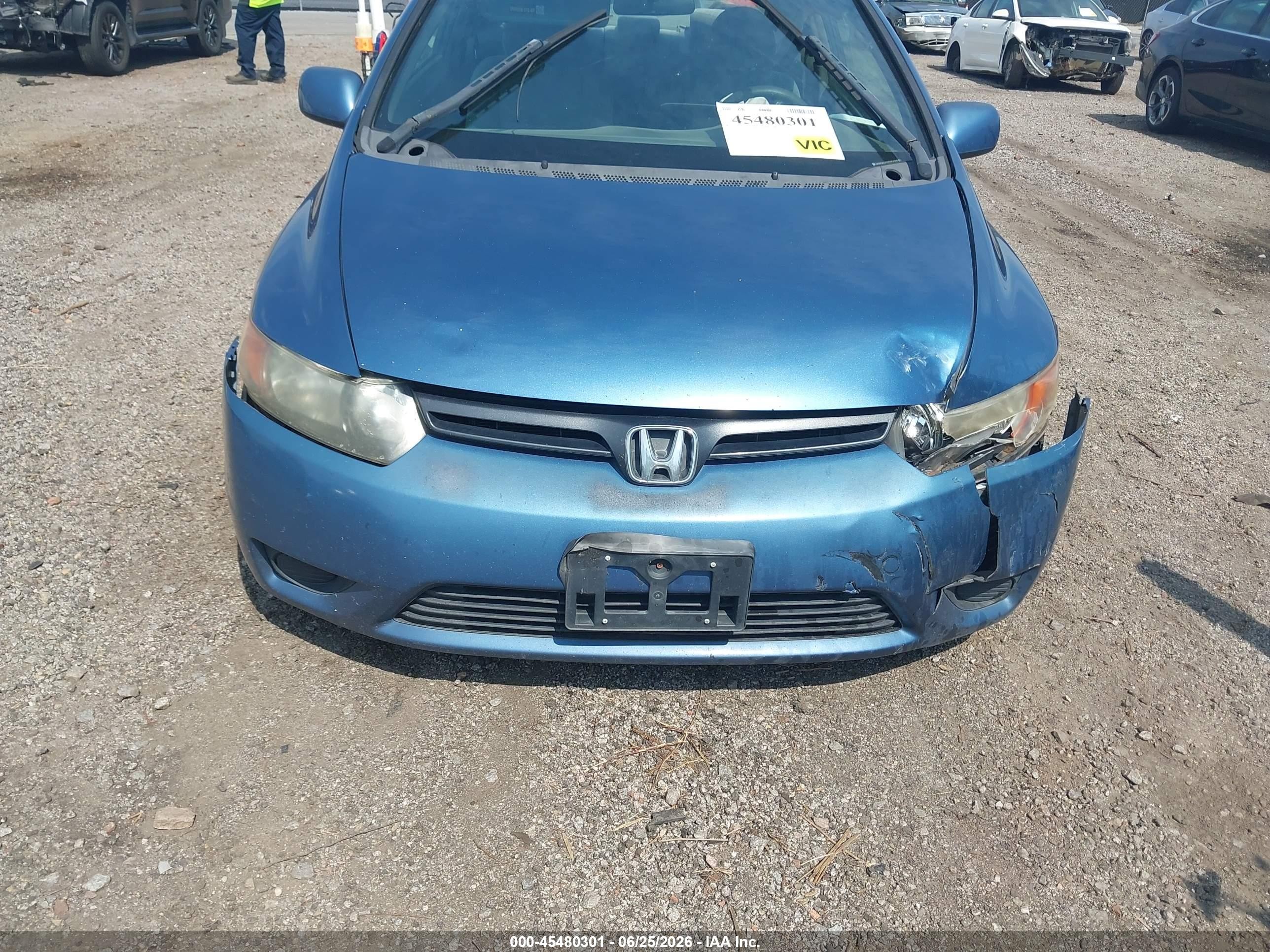 2006 Honda Civic Ex Blue vin: 2HGFG12856H561394