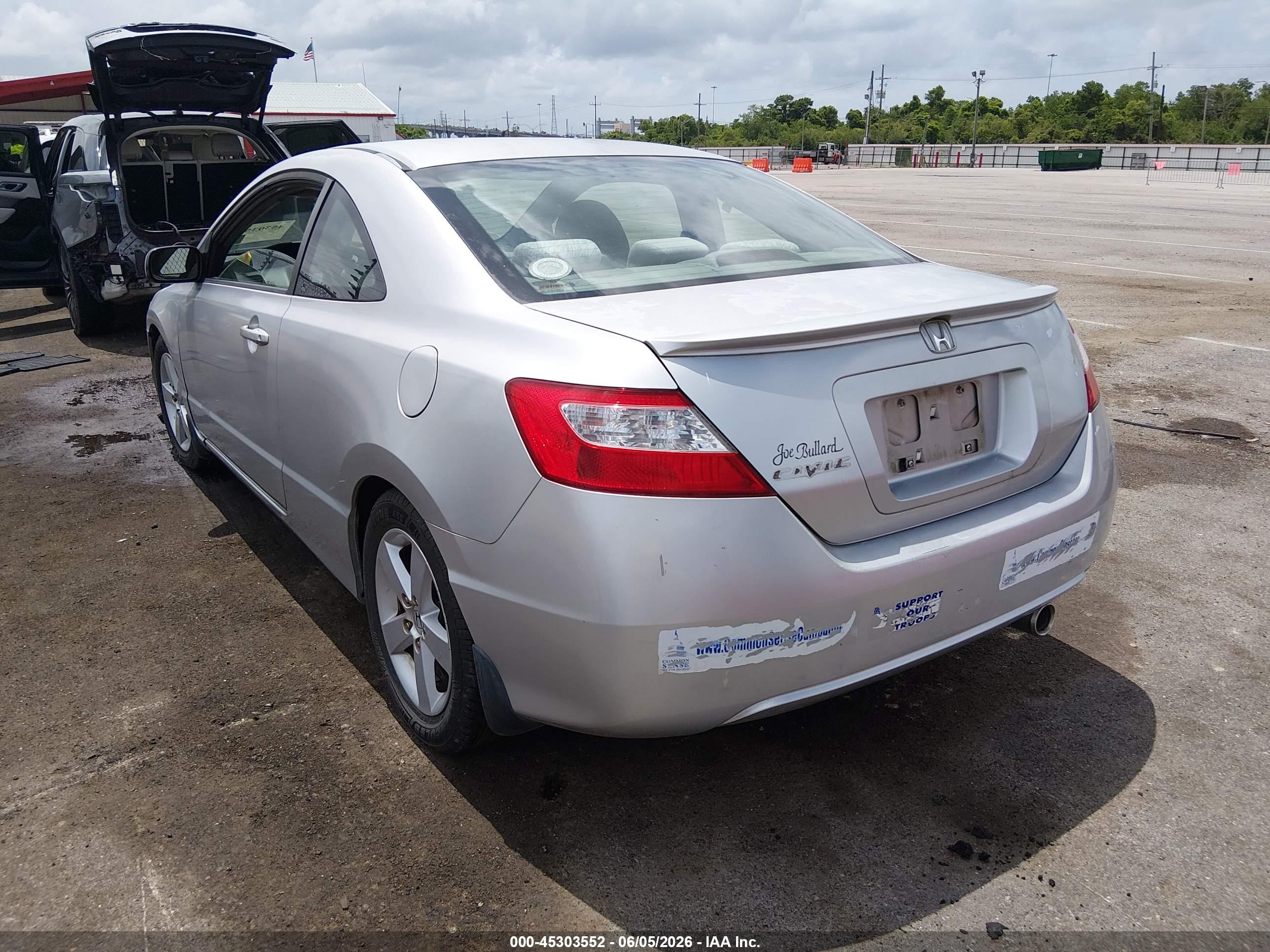 2007 Honda Civic Ex Silver vin: 2HGFG12857H535430