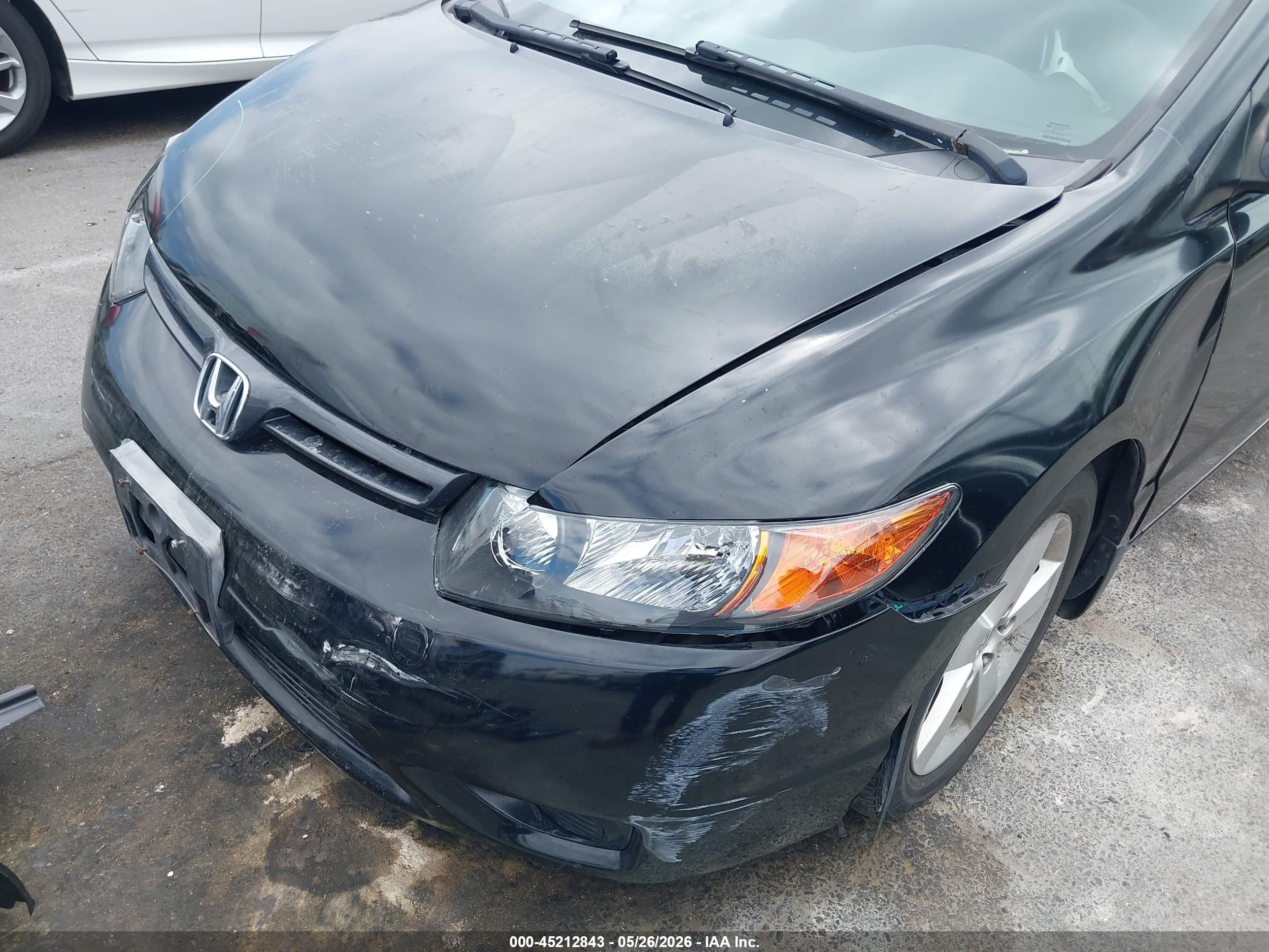 2007 Honda Civic Ex Gray vin: 2HGFG12857H560232