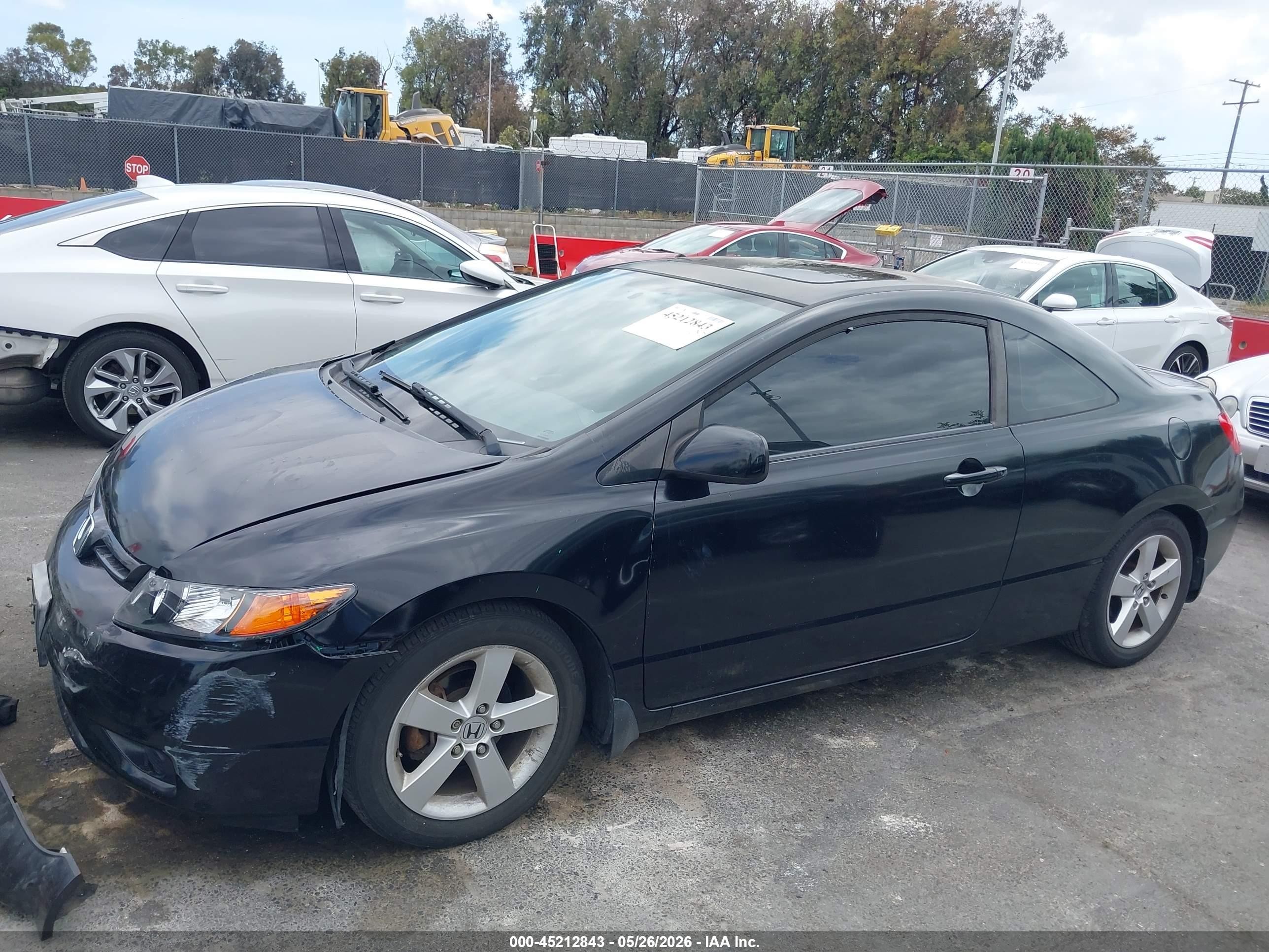 2007 Honda Civic Ex Gray vin: 2HGFG12857H560232