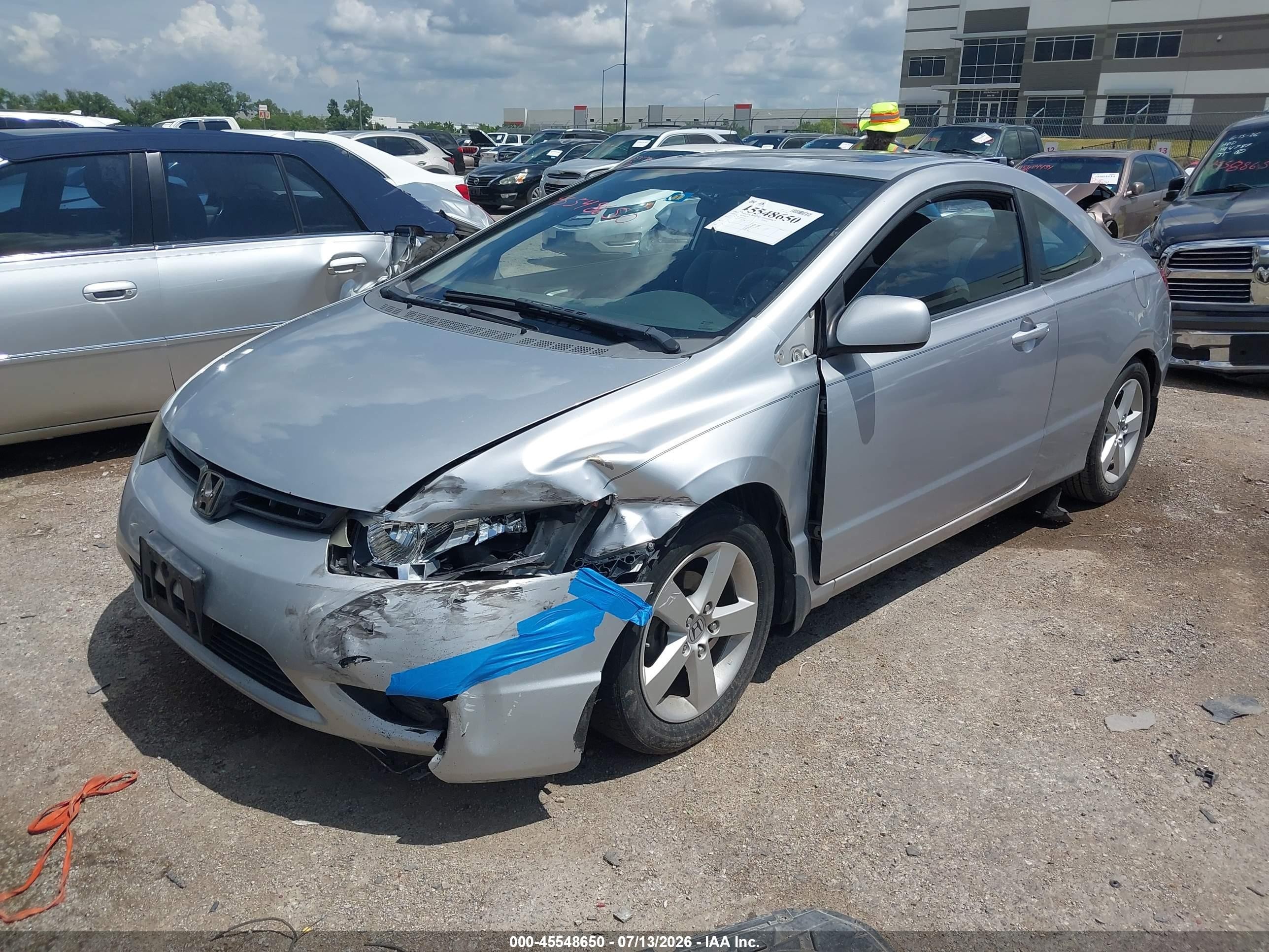 2008 Honda Civic Ex Silver vin: 2HGFG12858H569207
