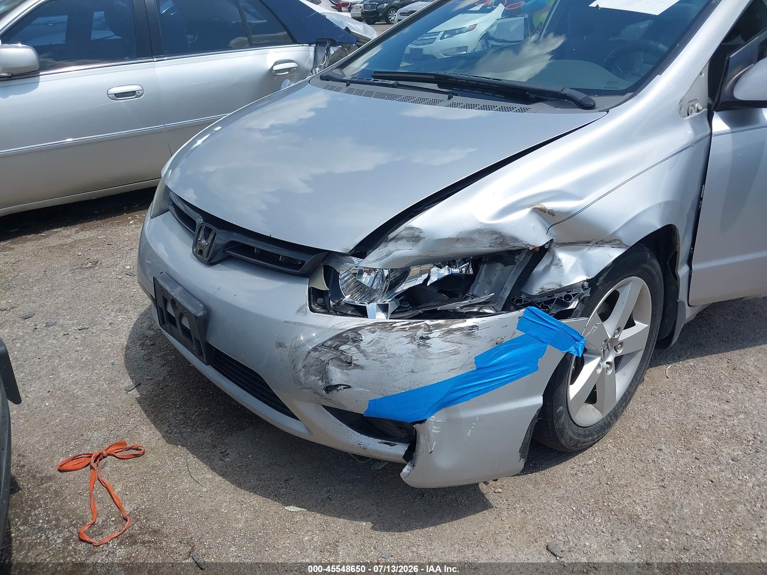 2008 Honda Civic Ex Silver vin: 2HGFG12858H569207