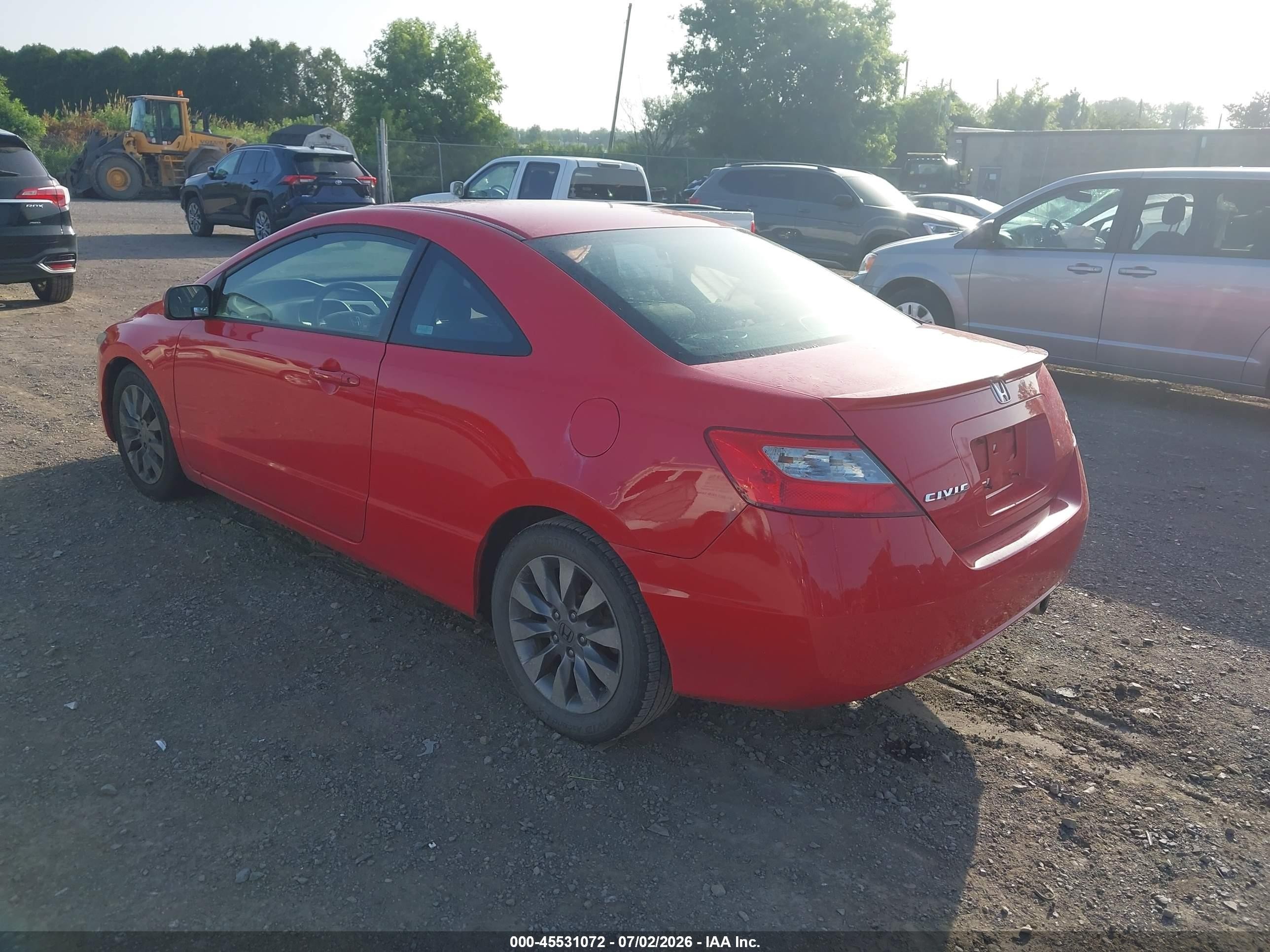2009 Honda Civic Ex Red vin: 2HGFG12859H535446