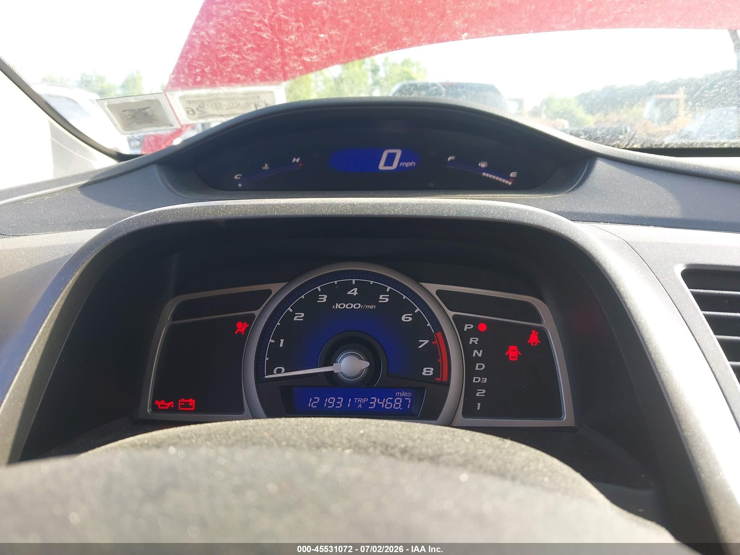 2009 Honda Civic Ex Red vin: 2HGFG12859H535446