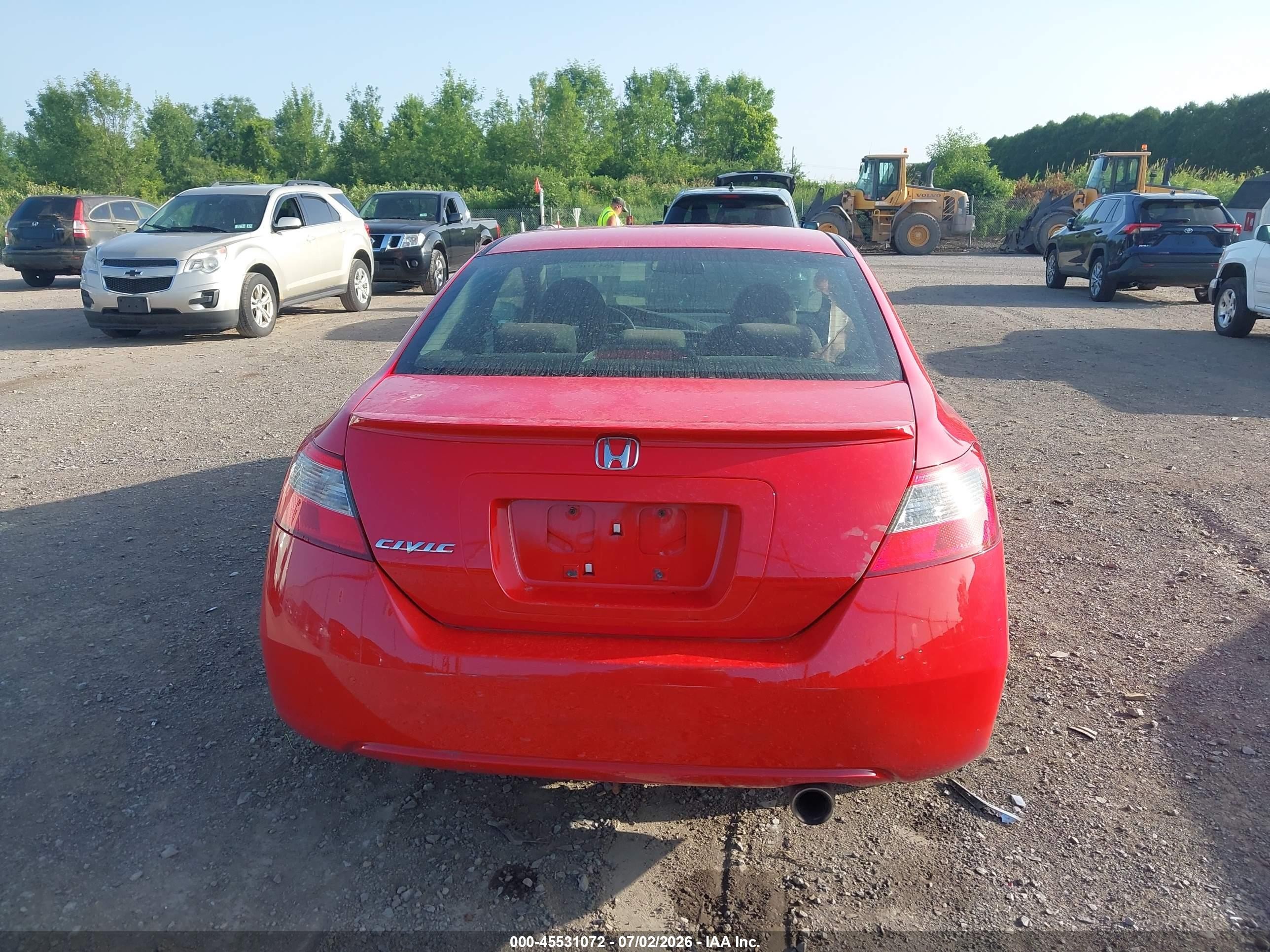 2009 Honda Civic Ex Red vin: 2HGFG12859H535446