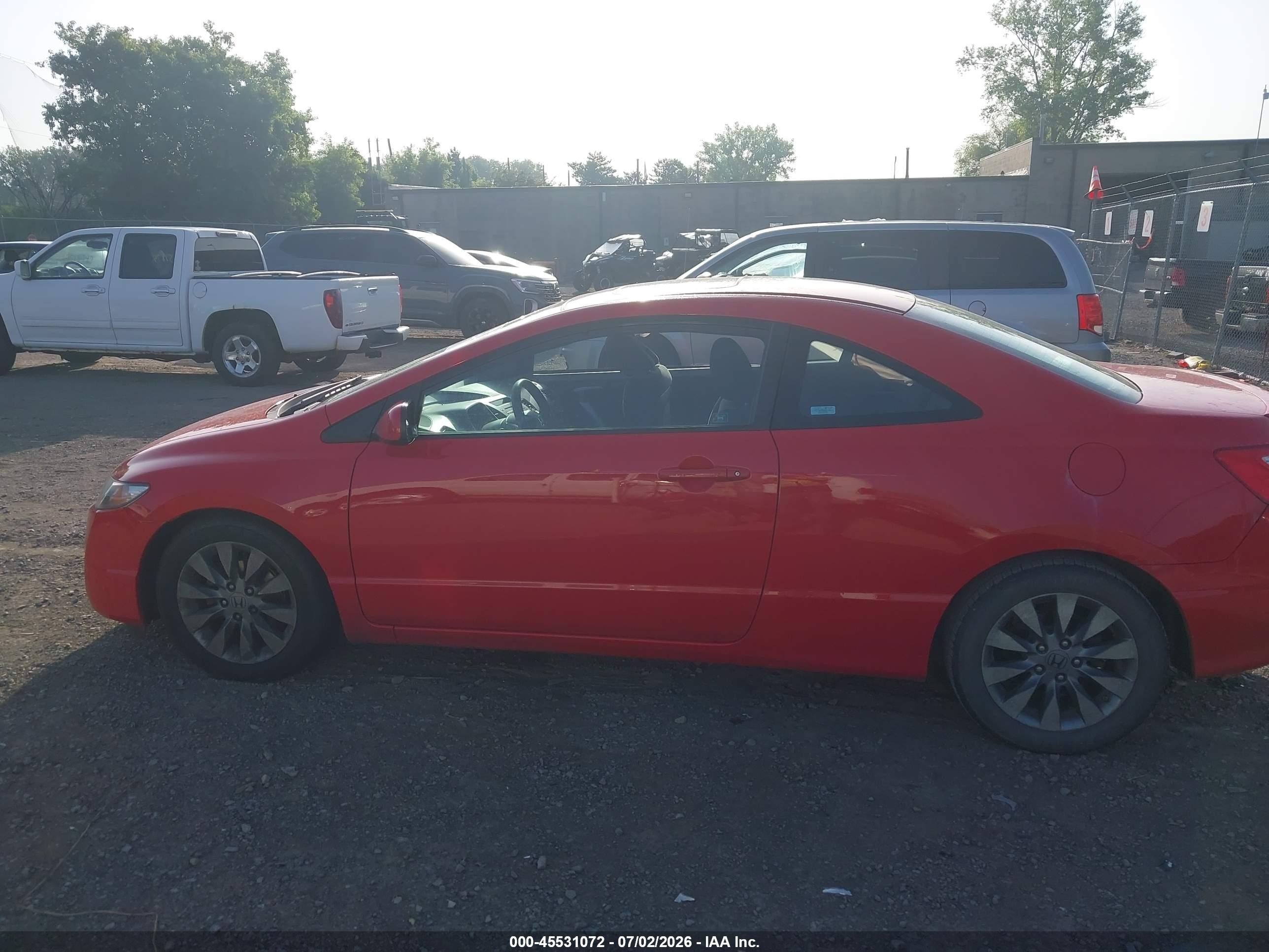 2009 Honda Civic Ex Red vin: 2HGFG12859H535446