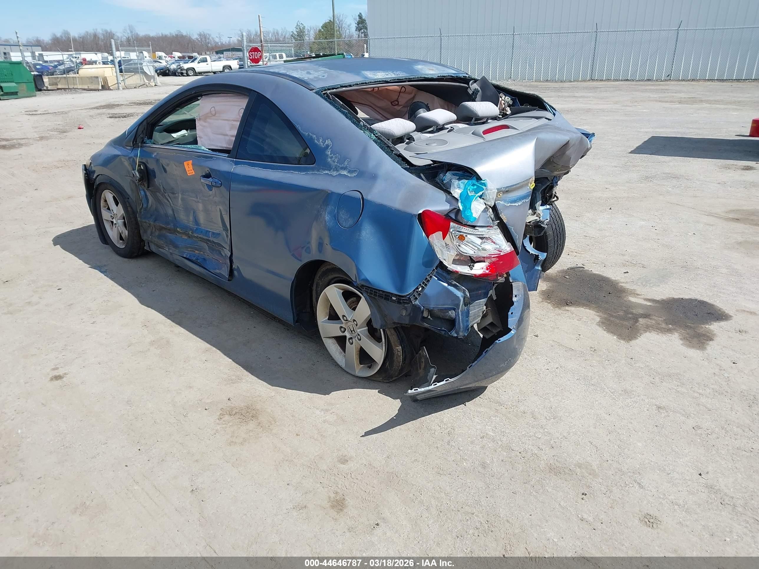 2006 Honda Civic Ex Blue vin: 2HGFG12866H532339