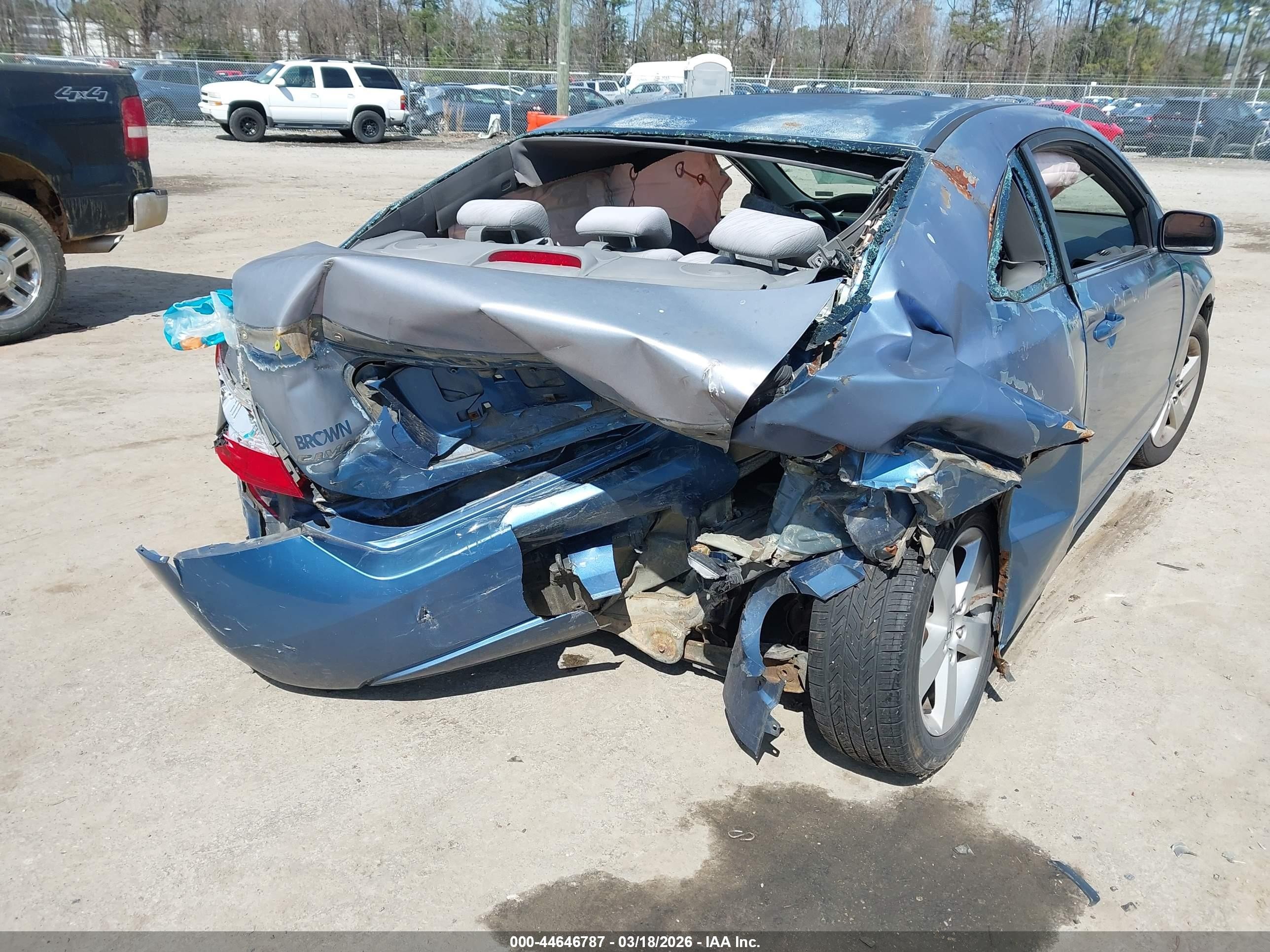 2006 Honda Civic Ex Blue vin: 2HGFG12866H532339