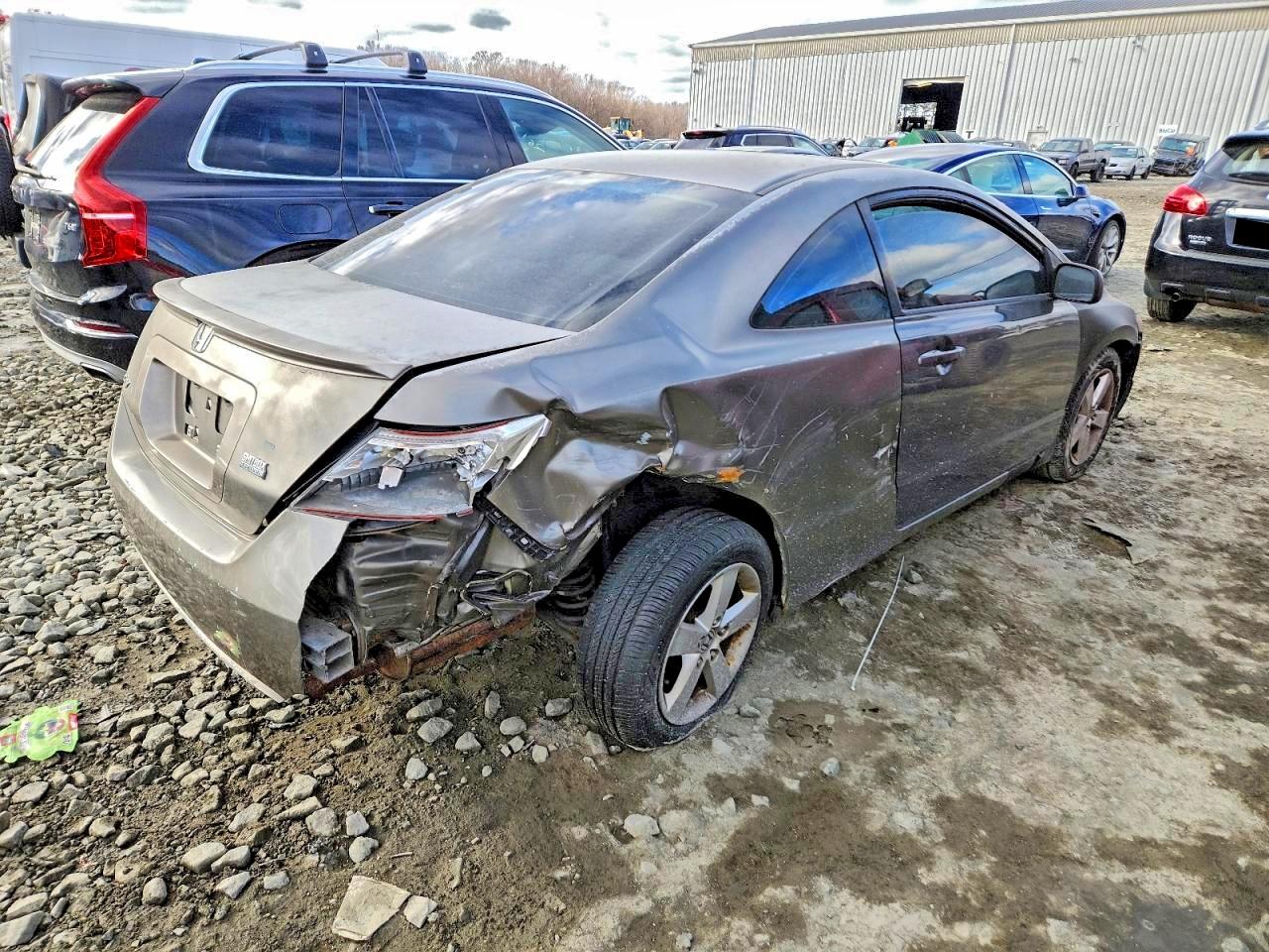 2006 Honda Civic Ex Gray vin: 2HGFG12866H532387
