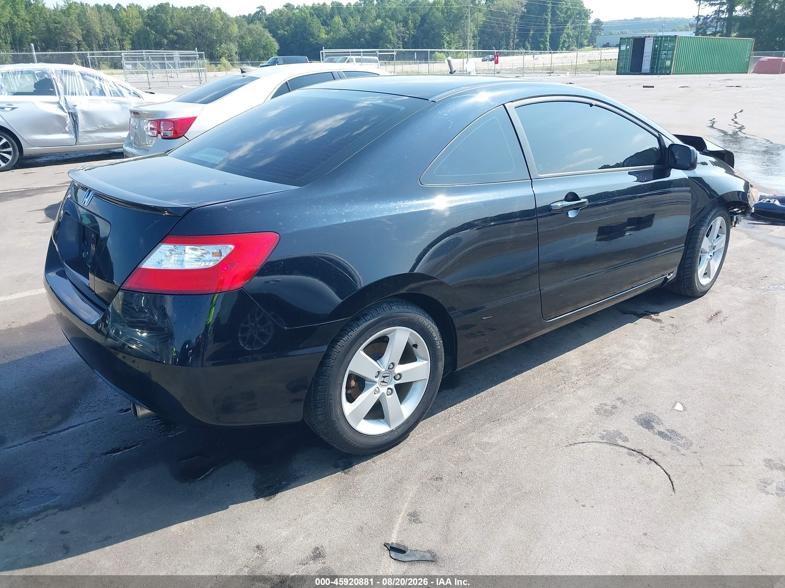 2007 Honda Civic Ex Black vin: 2HGFG12867H508673