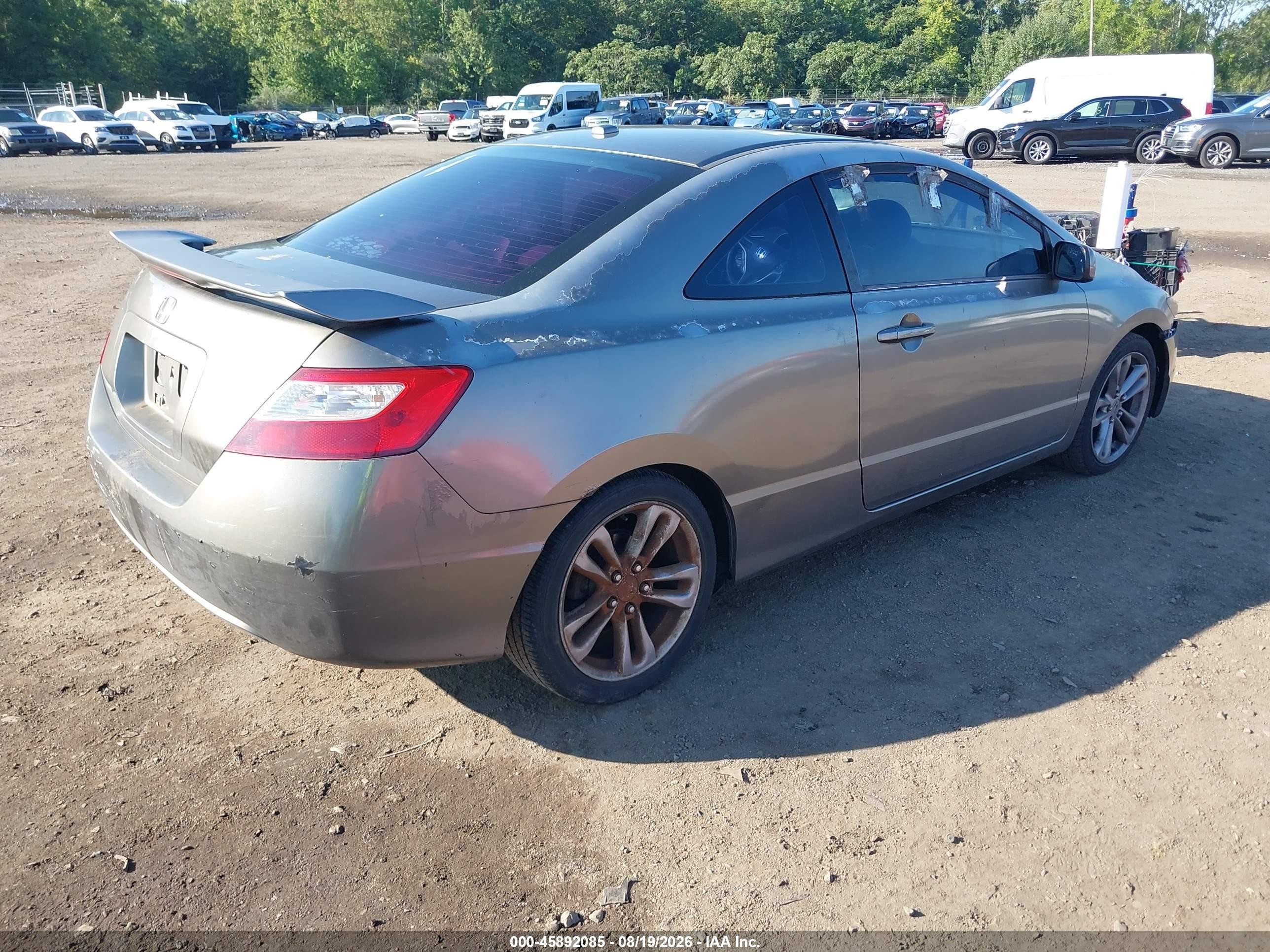 2007 Honda Civic Ex Gray vin: 2HGFG12867H521262