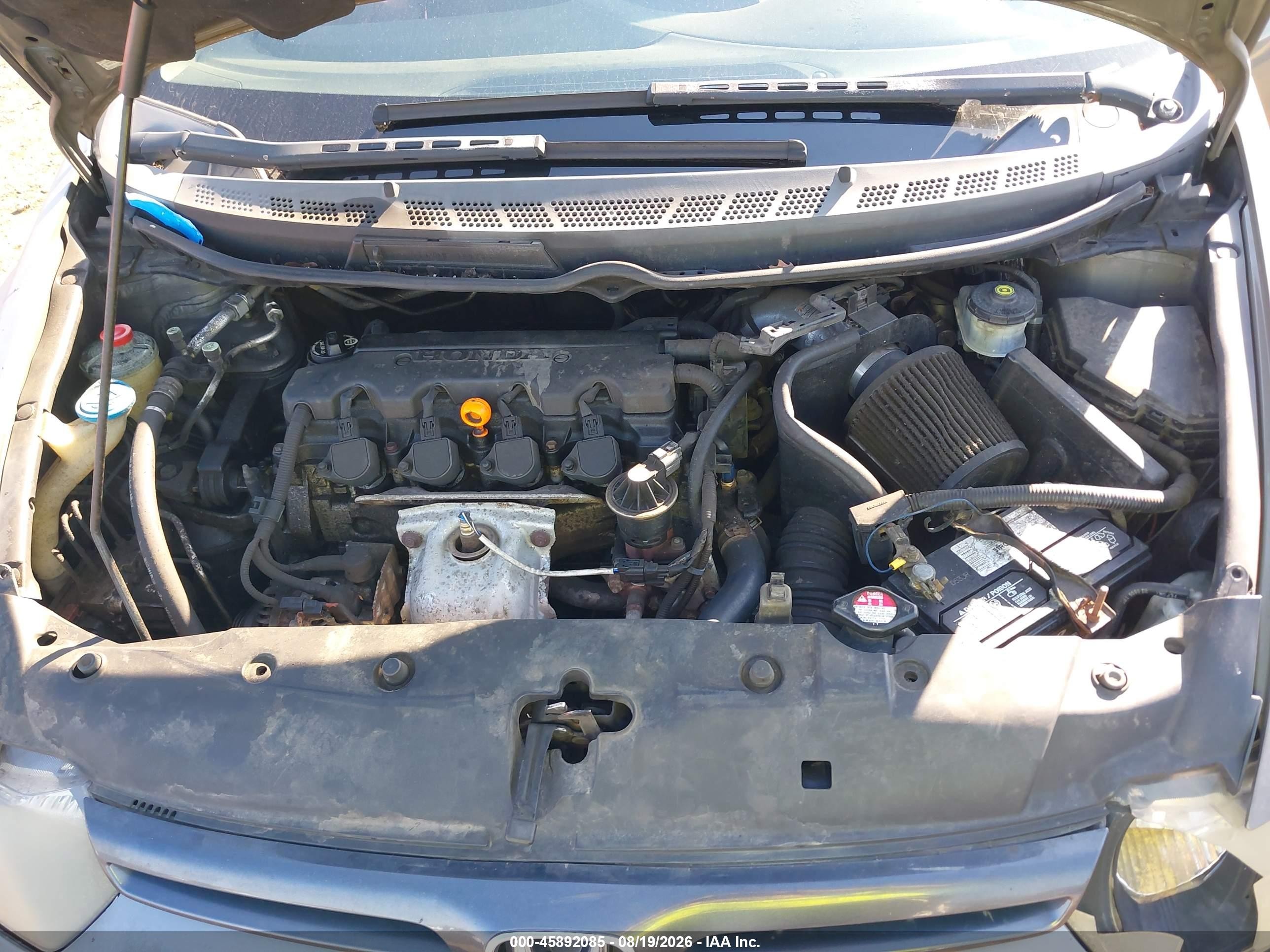 2007 Honda Civic Ex Gray vin: 2HGFG12867H521262