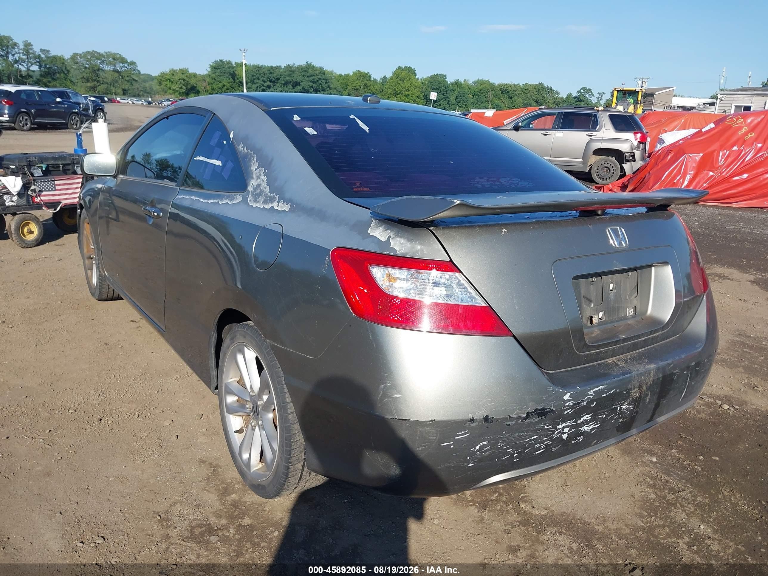 2007 Honda Civic Ex Gray vin: 2HGFG12867H521262