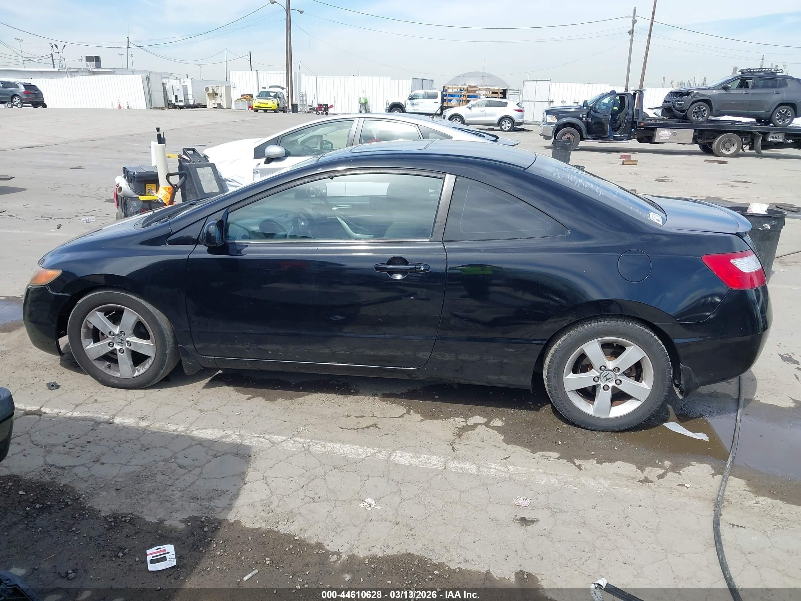 2007 Honda Civic Ex Black vin: 2HGFG12867H524985