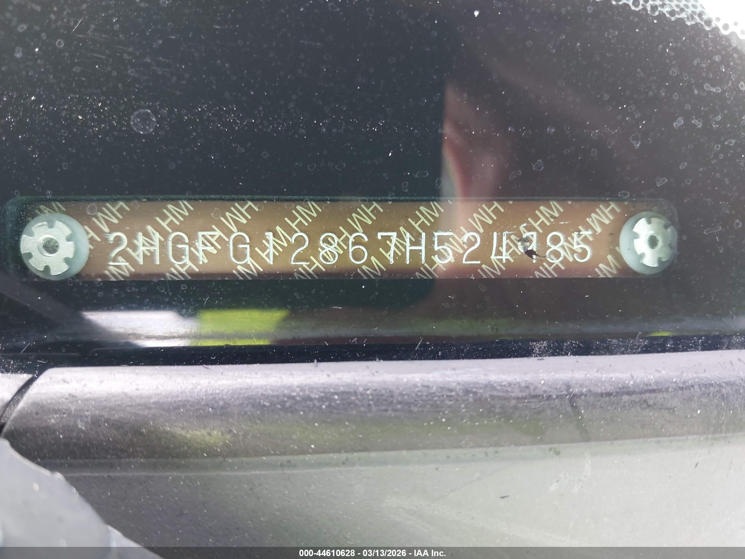 2007 Honda Civic Ex Black vin: 2HGFG12867H524985