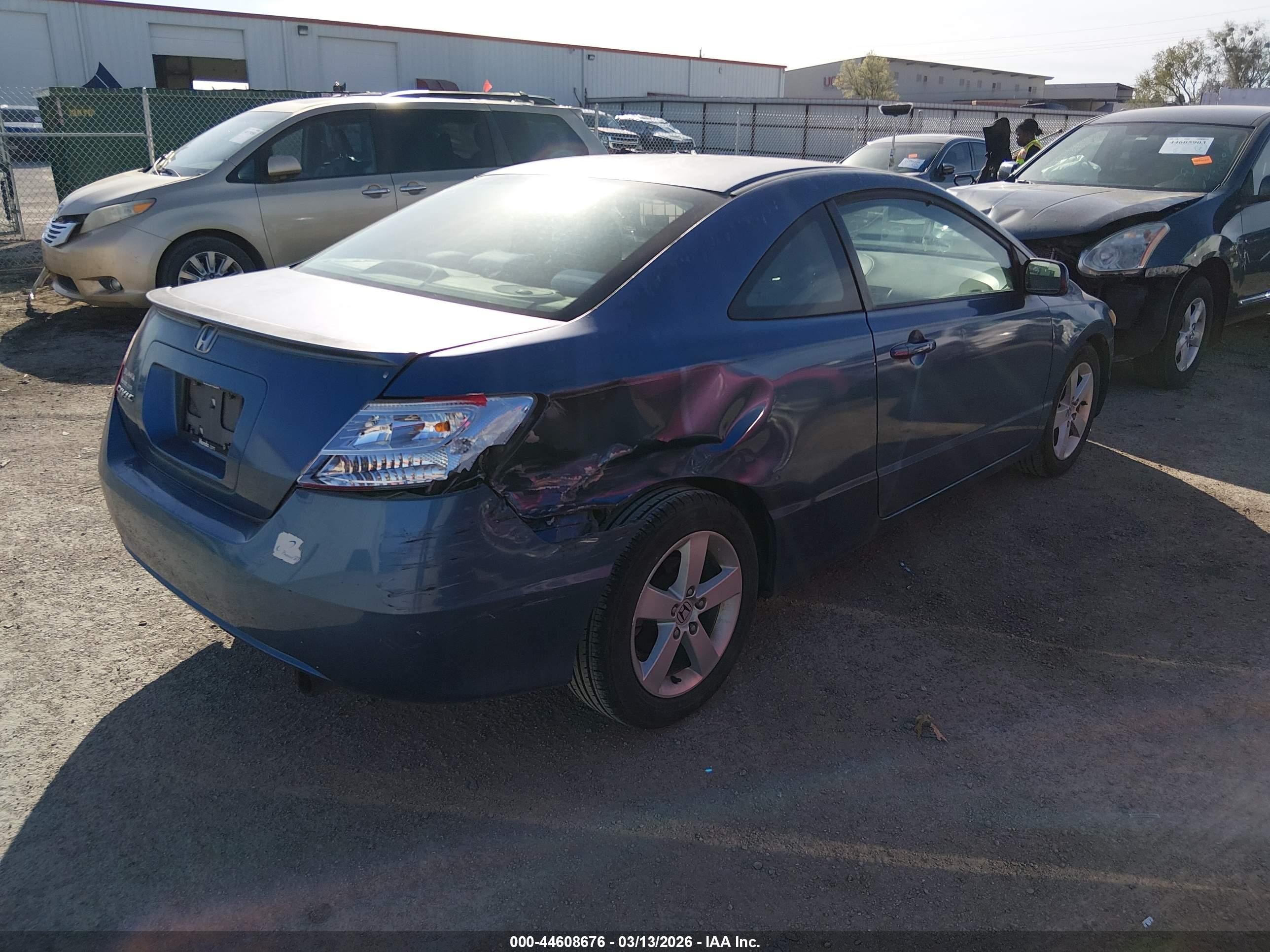 2007 Honda Civic Ex Blue vin: 2HGFG12867H553631