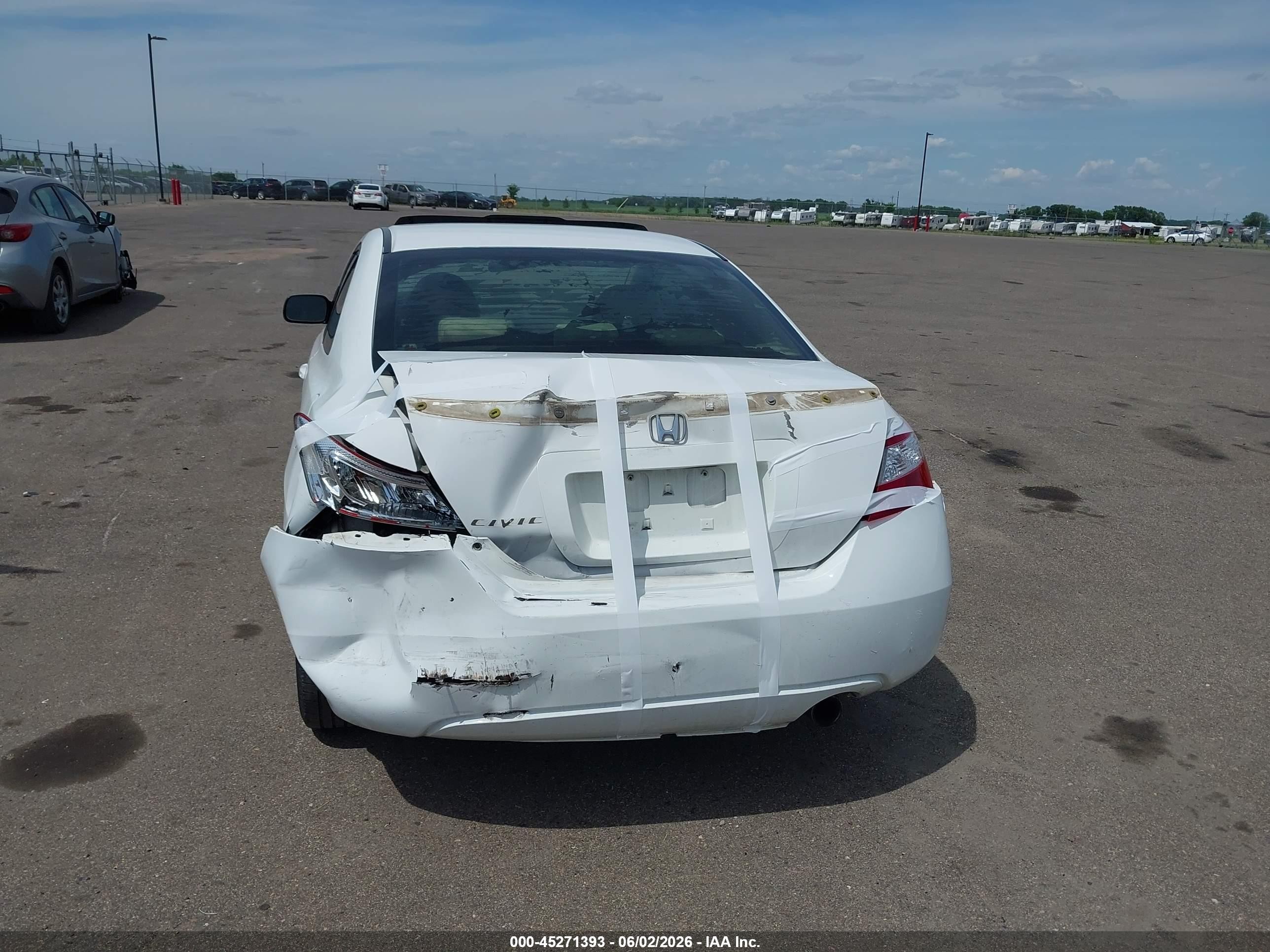 2007 Honda Civic Ex White vin: 2HGFG12867H575936