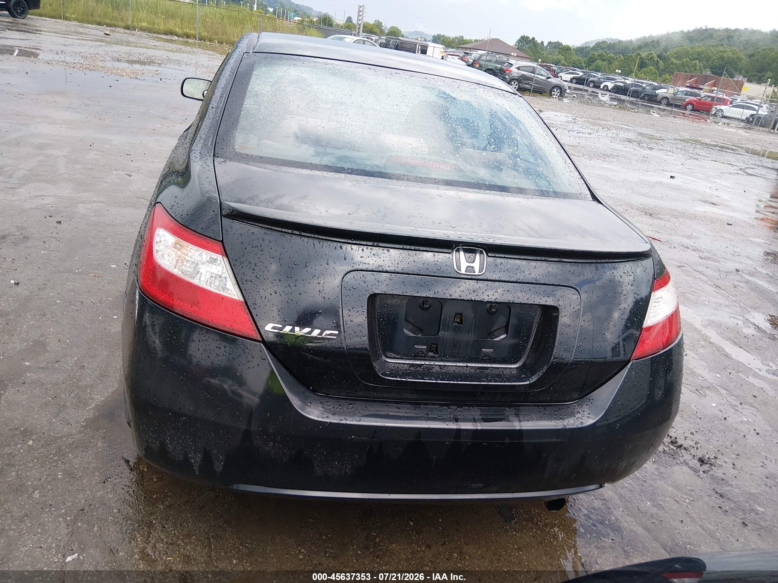 2007 Honda Civic Ex Black vin: 2HGFG12867H578304