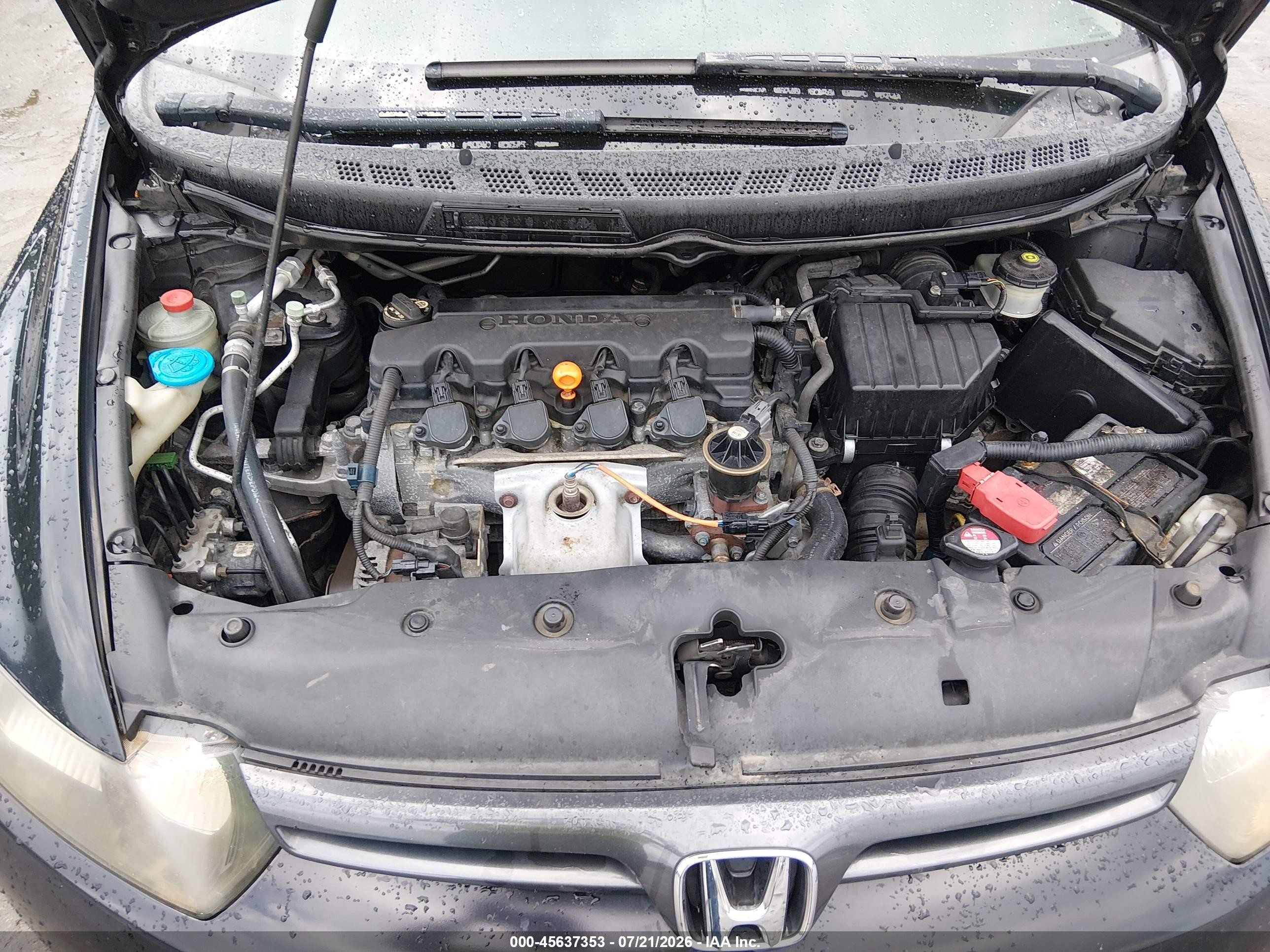 2007 Honda Civic Ex Black vin: 2HGFG12867H578304