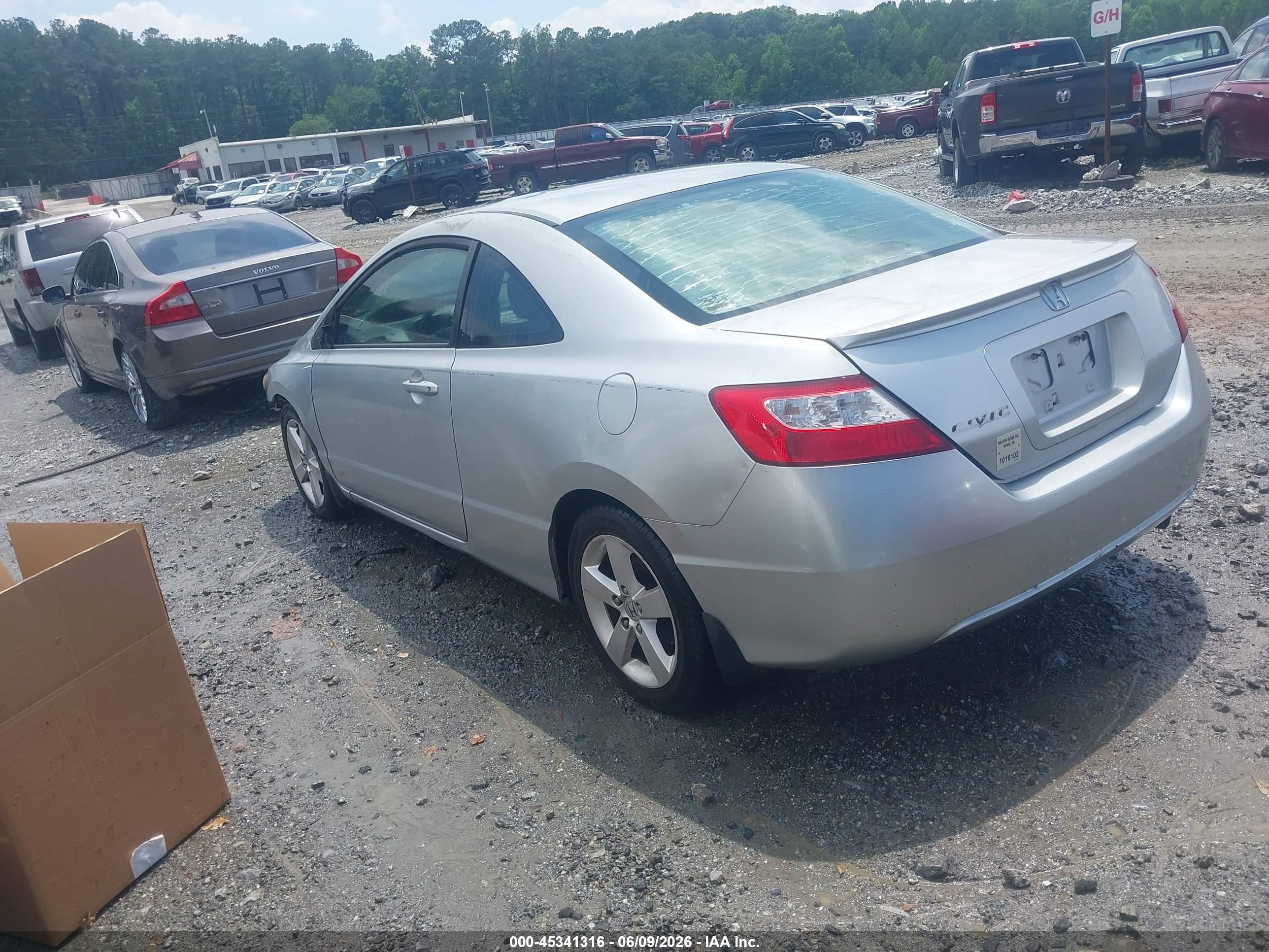 2008 Honda Civic Ex Silver vin: 2HGFG12868H522462