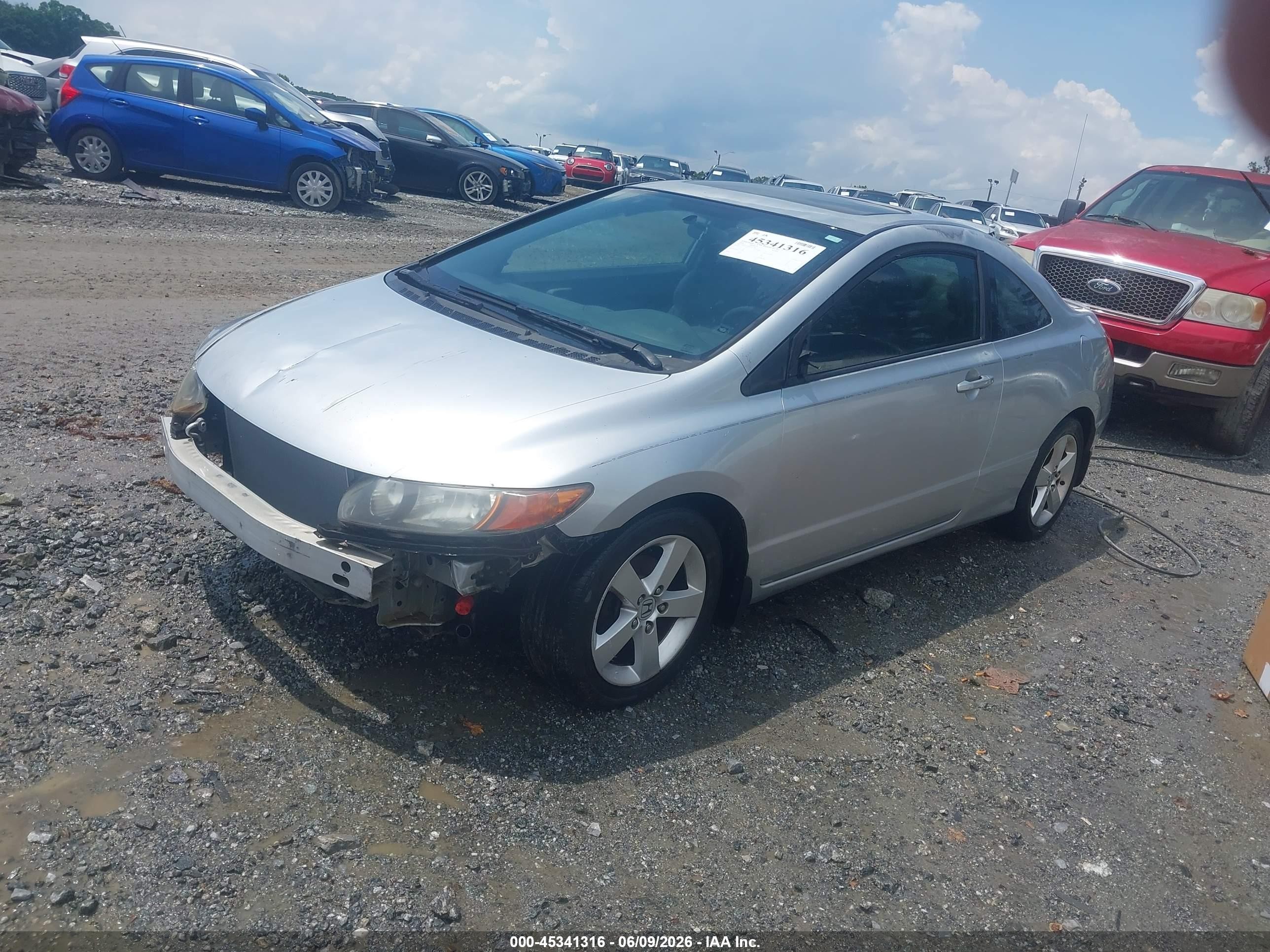 2008 Honda Civic Ex Silver vin: 2HGFG12868H522462