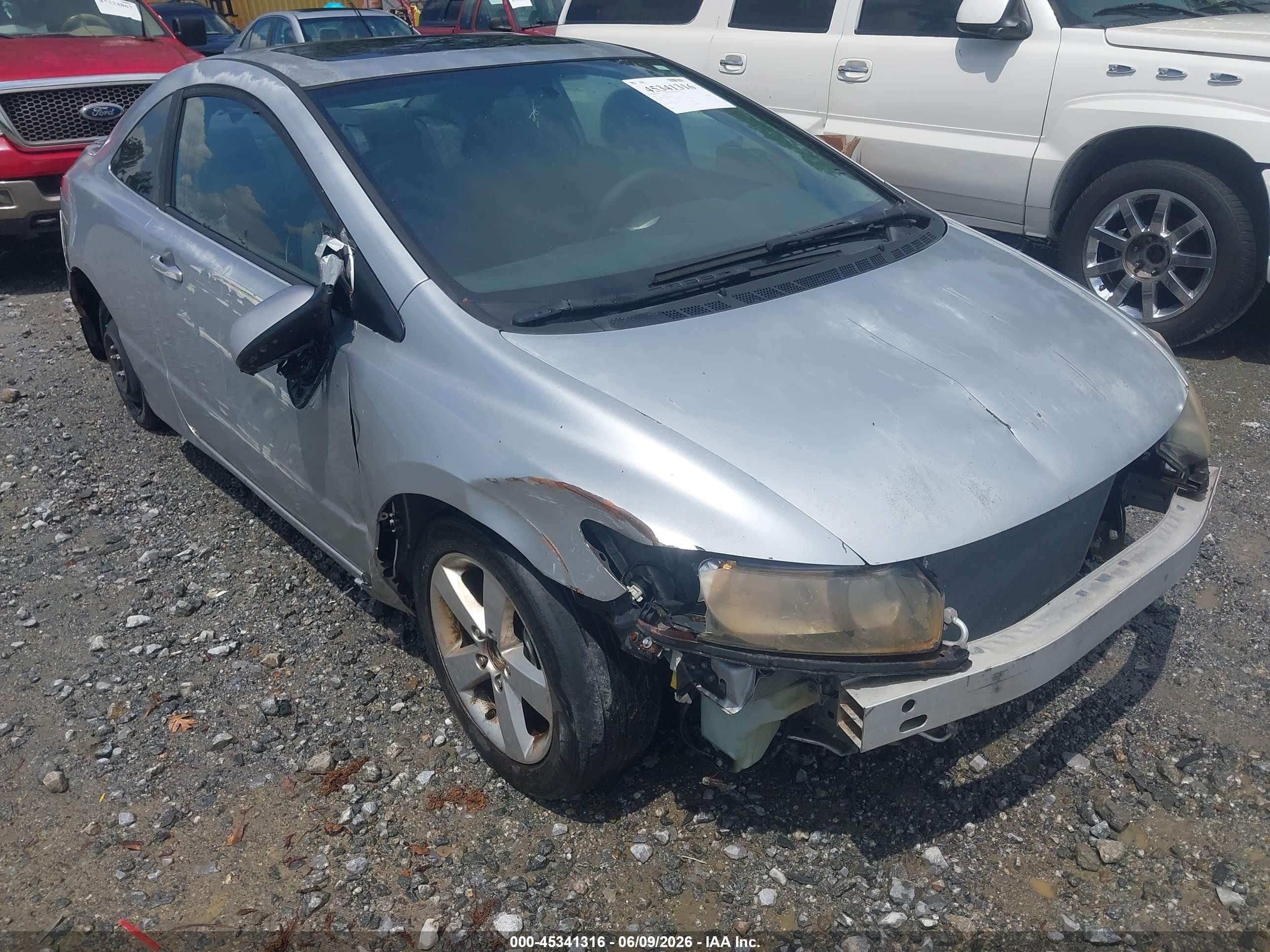 2008 Honda Civic Ex Silver vin: 2HGFG12868H522462