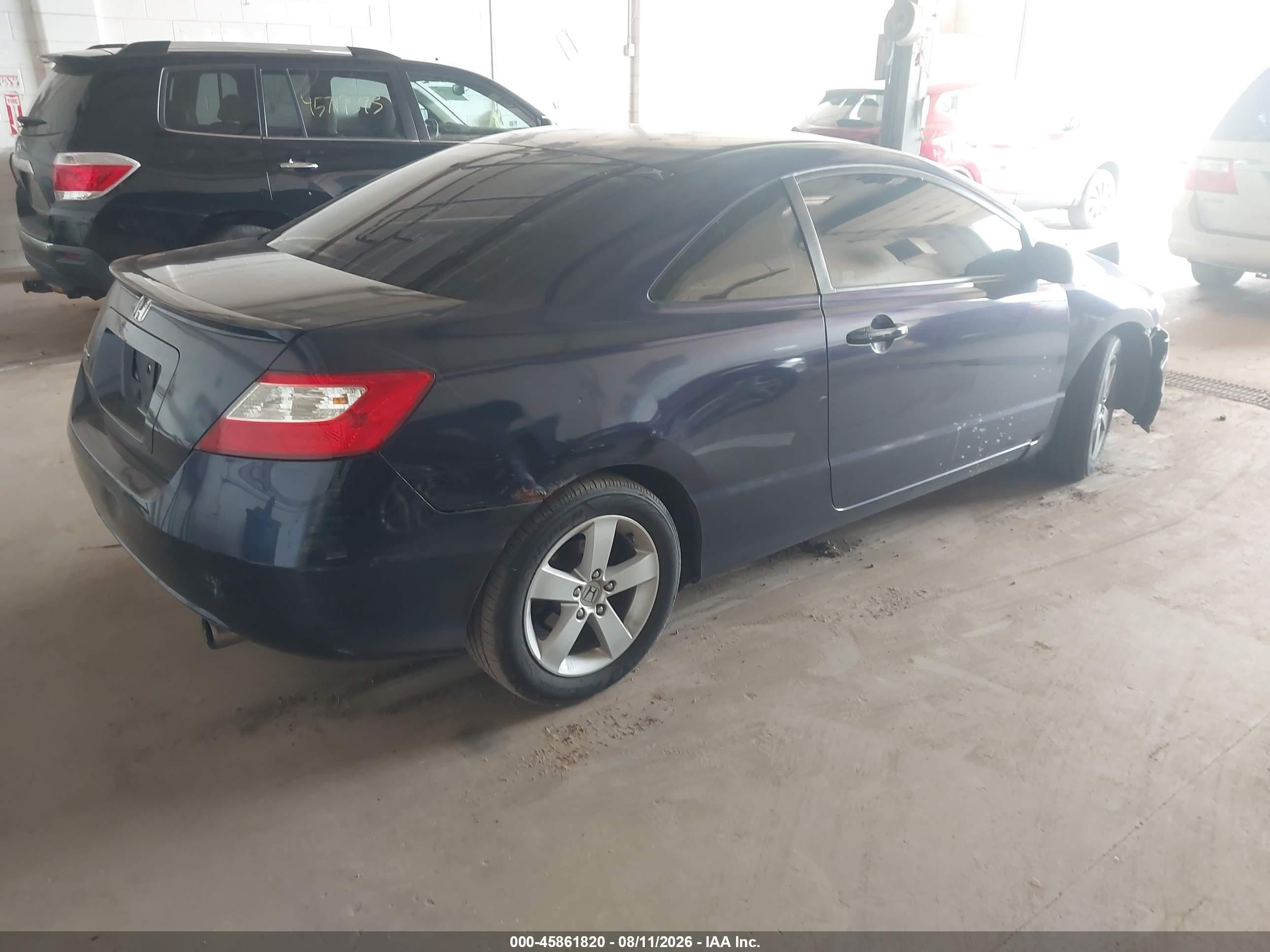 2008 Honda Civic Ex Blue vin: 2HGFG12868H541917