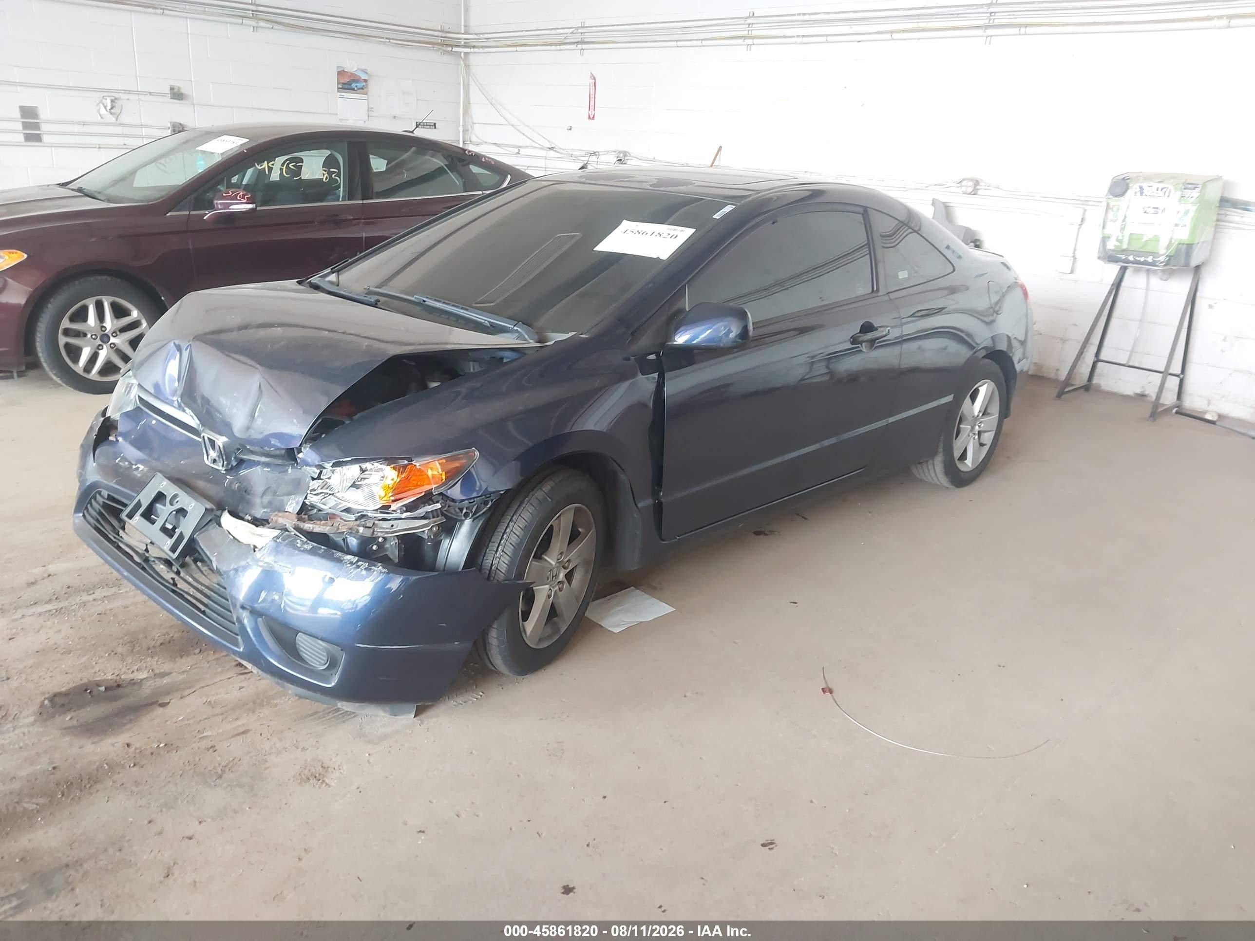 2008 Honda Civic Ex Blue vin: 2HGFG12868H541917