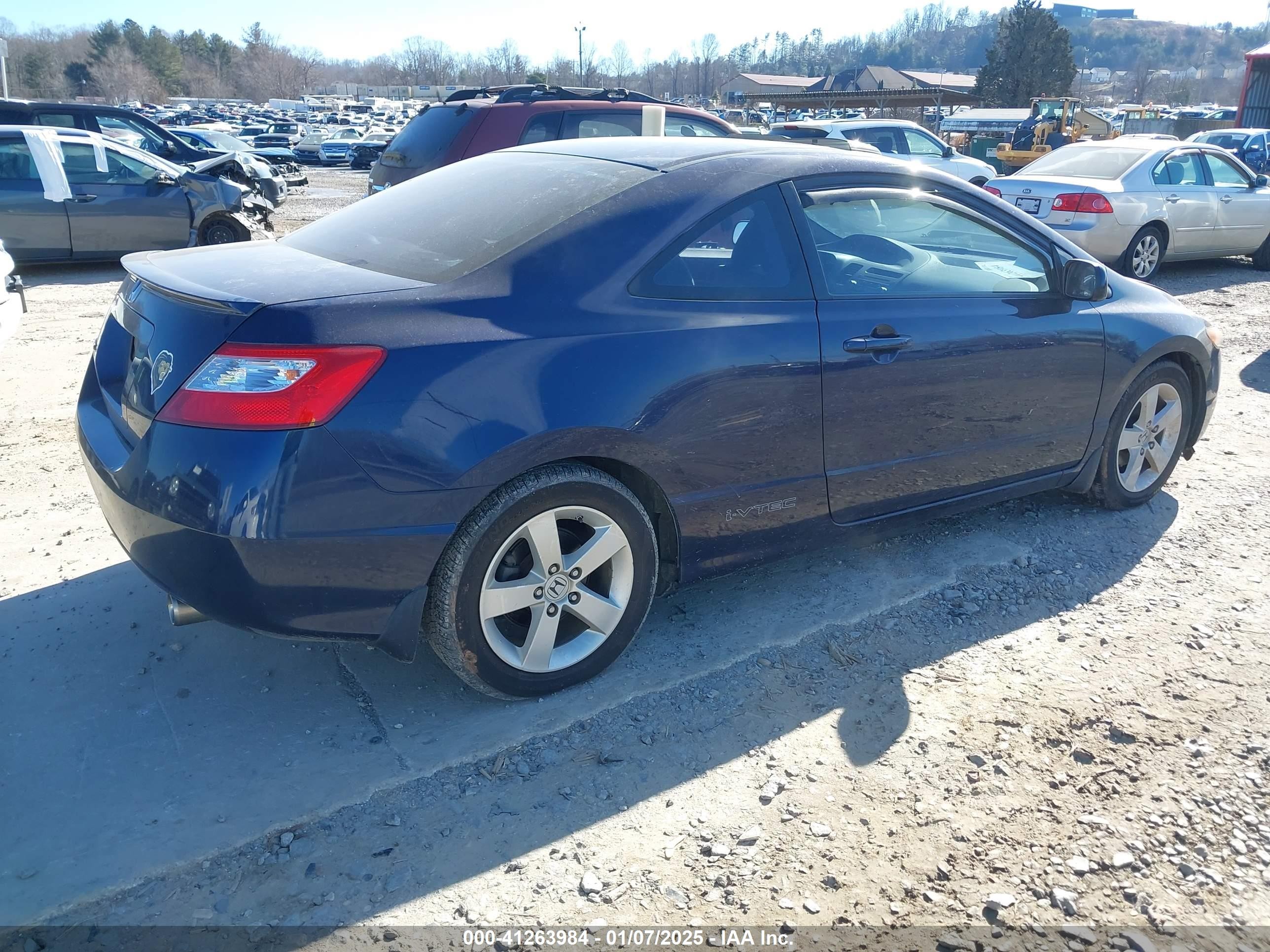 2008 Honda Civic Ex Blue vin: 2HGFG12868H550651