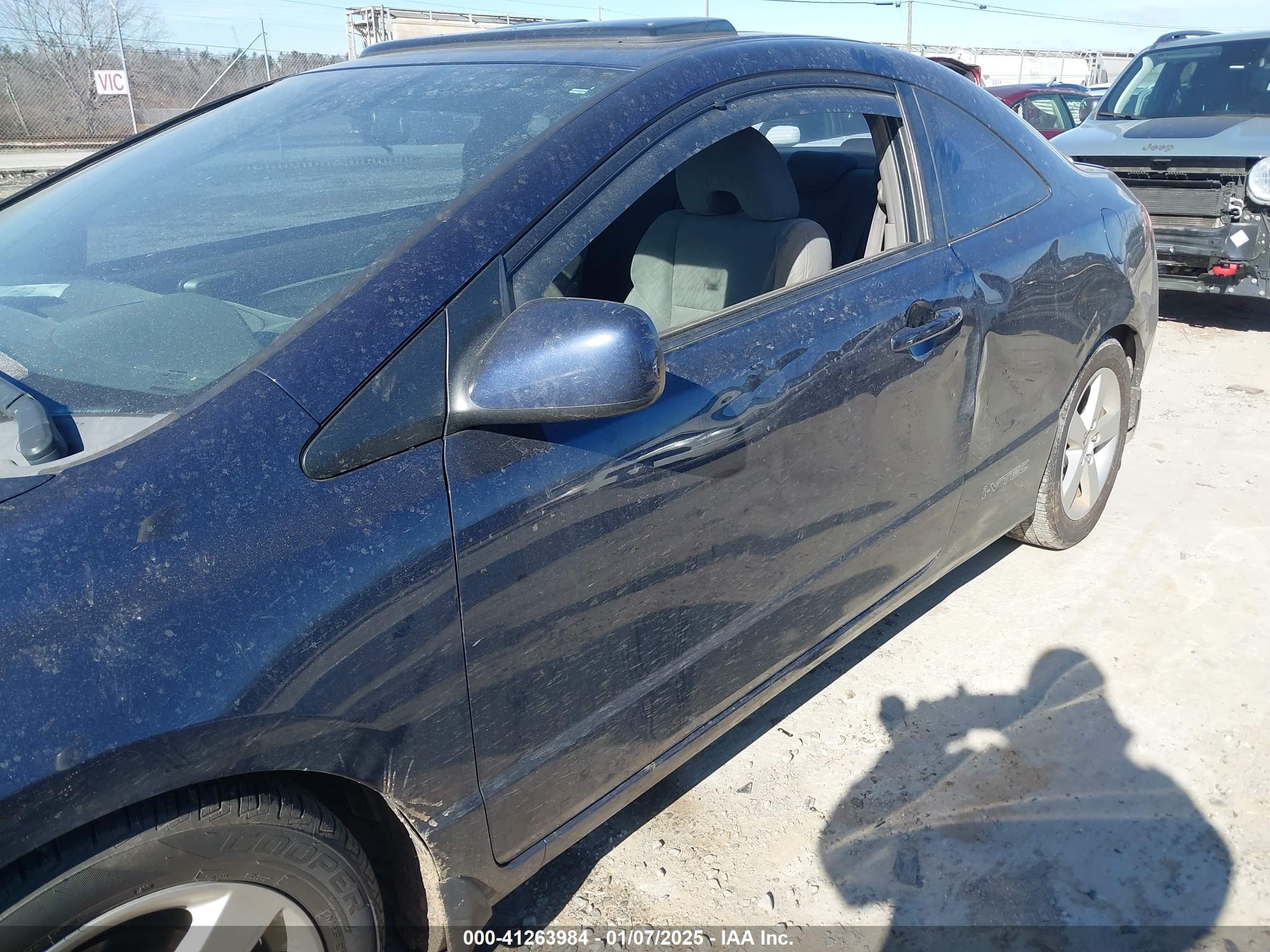 2008 Honda Civic Ex Blue vin: 2HGFG12868H550651