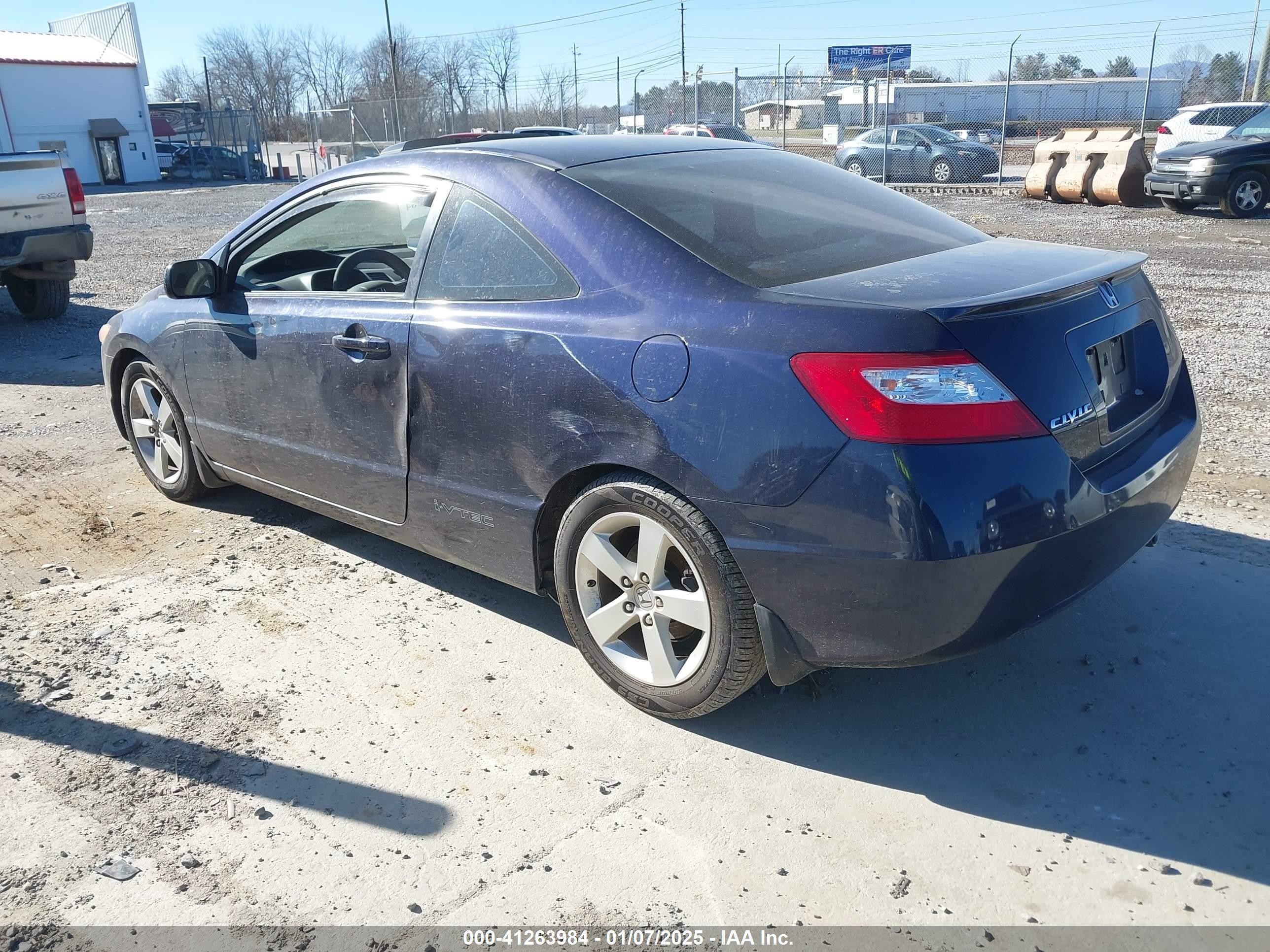 2008 Honda Civic Ex Blue vin: 2HGFG12868H550651