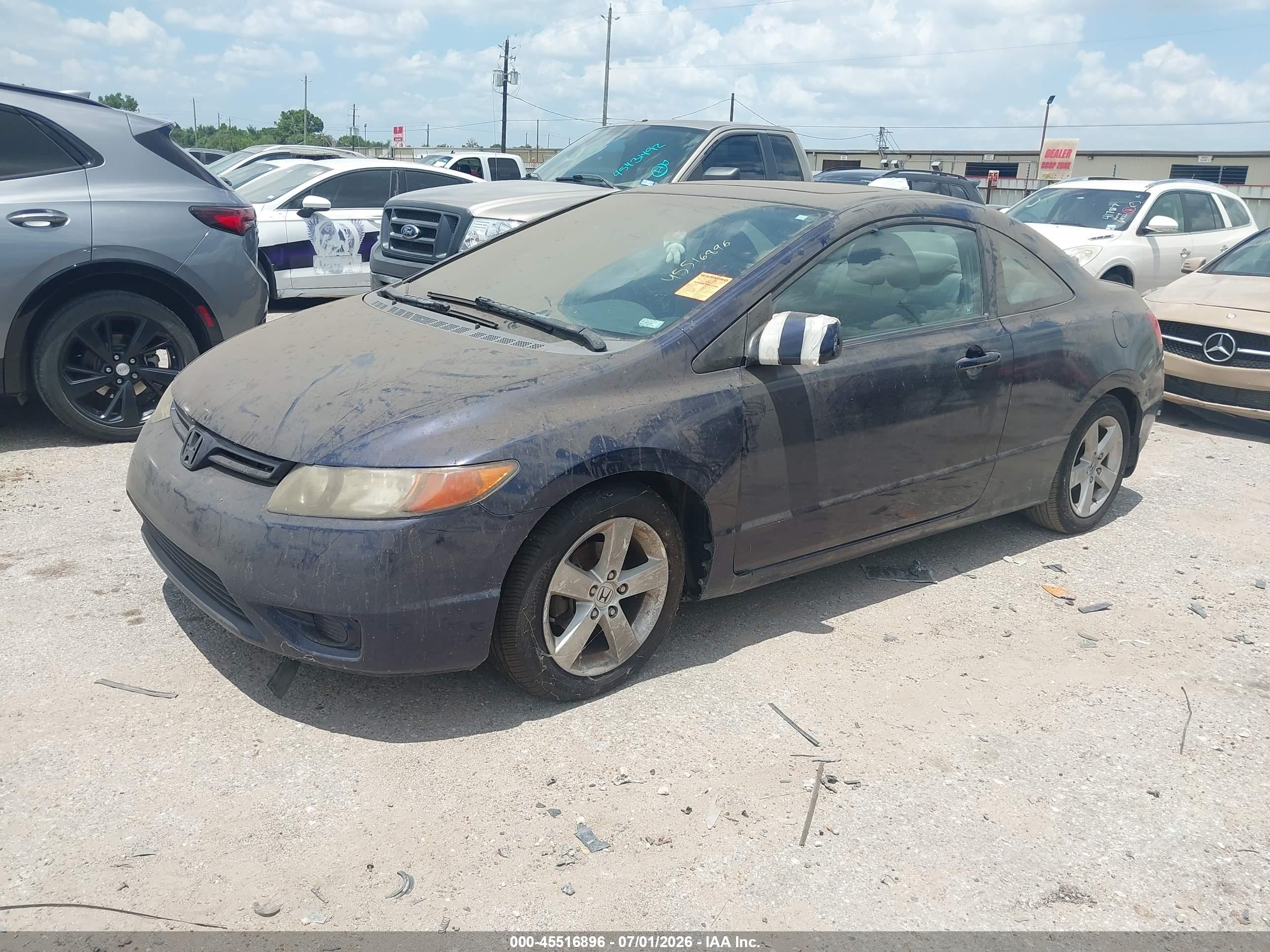 2008 Honda Civic Ex Blue vin: 2HGFG12868H569152
