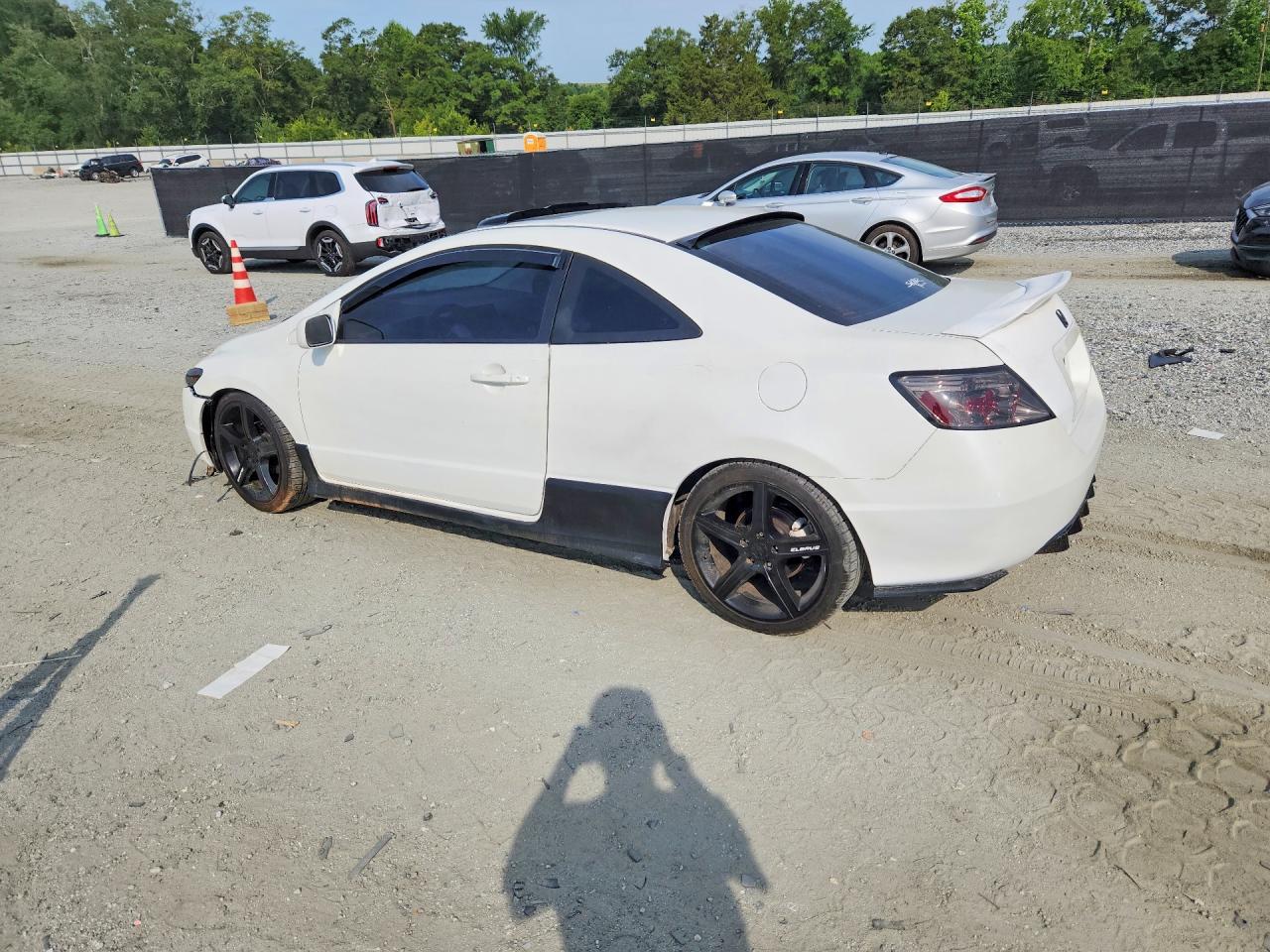 2008 Honda Civic Ex White vin: 2HGFG12868H570656