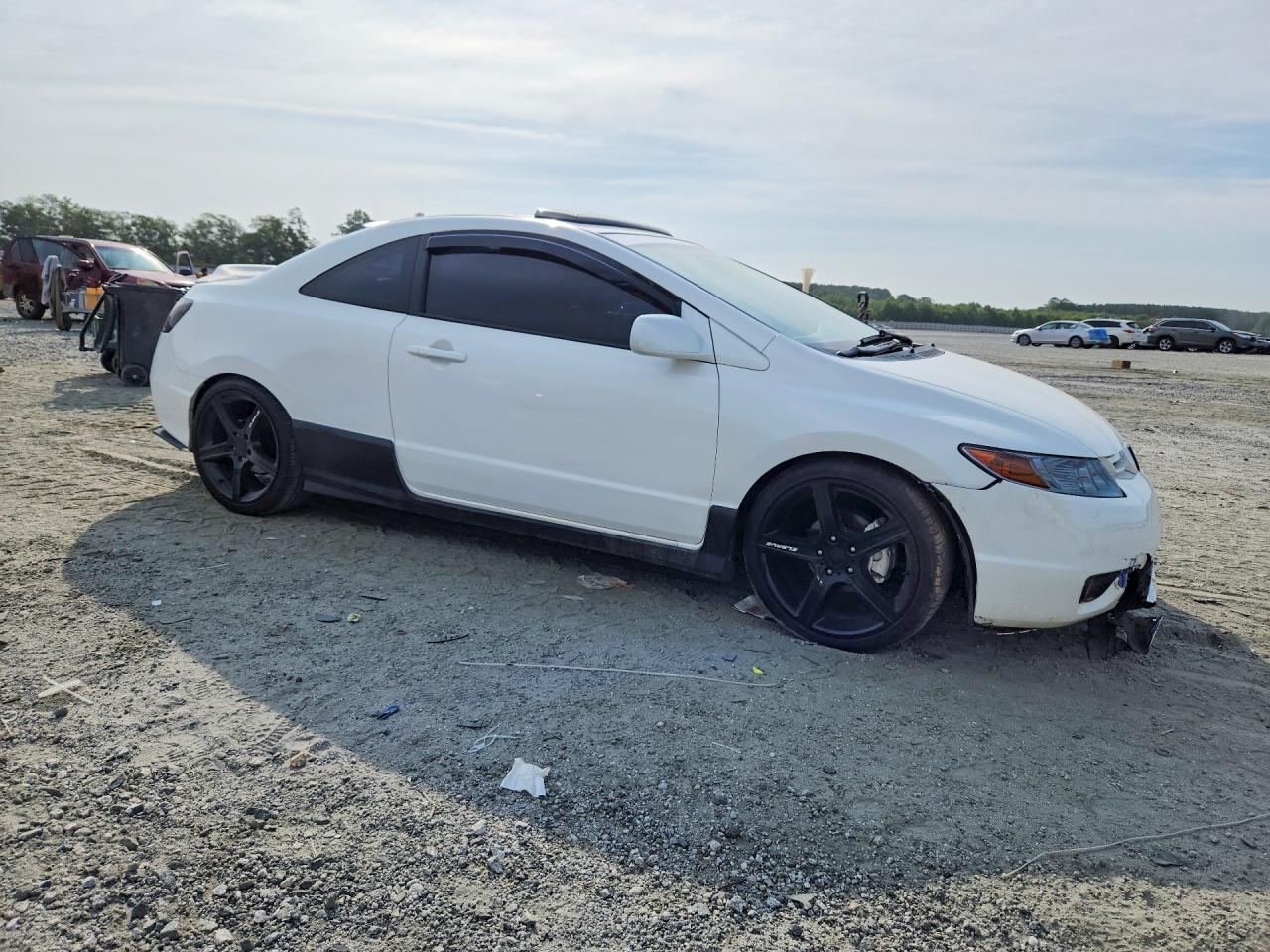 2008 Honda Civic Ex White vin: 2HGFG12868H570656