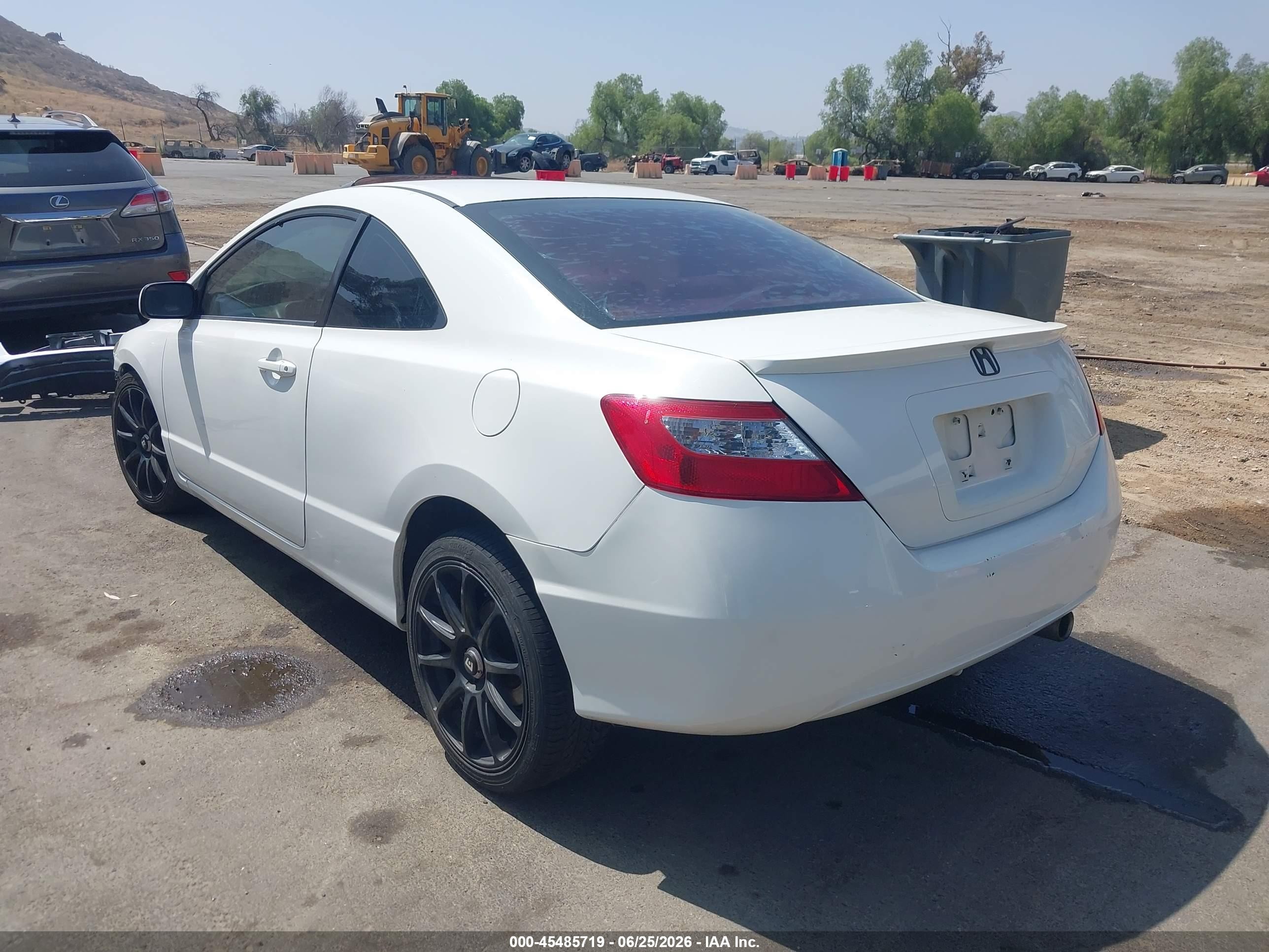 2009 Honda Civic Ex White vin: 2HGFG12869H512659
