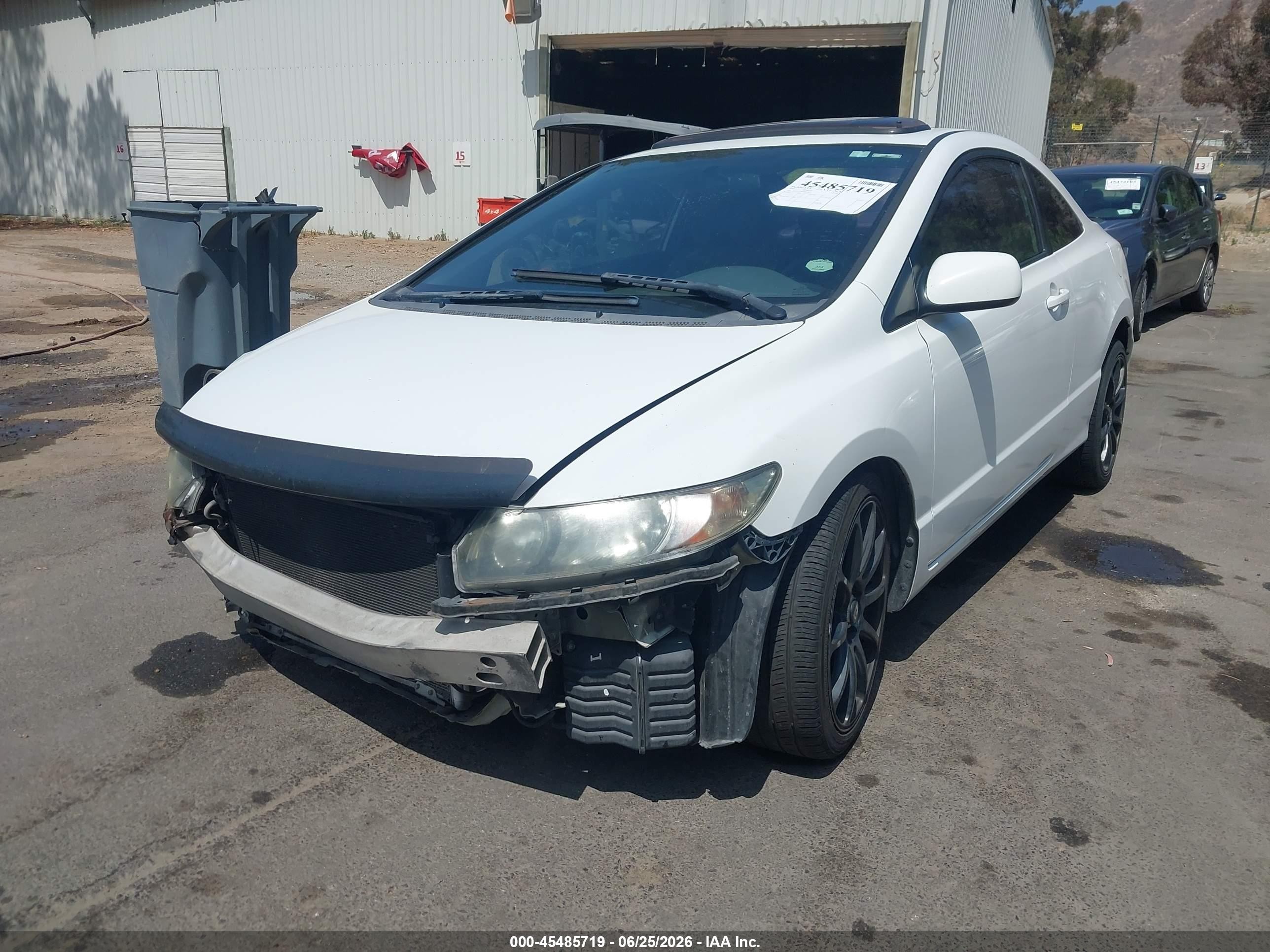 2009 Honda Civic Ex White vin: 2HGFG12869H512659