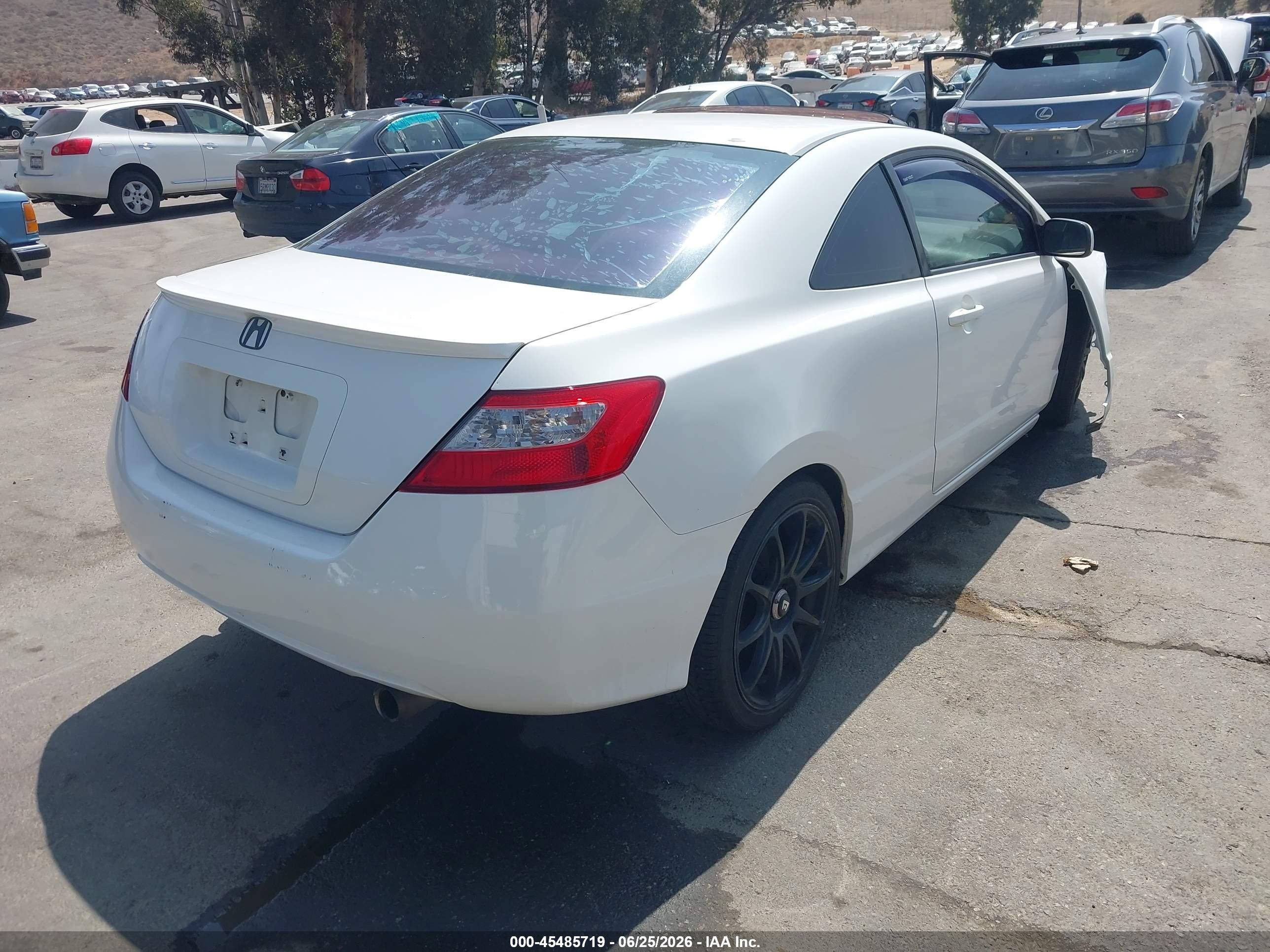 2009 Honda Civic Ex White vin: 2HGFG12869H512659