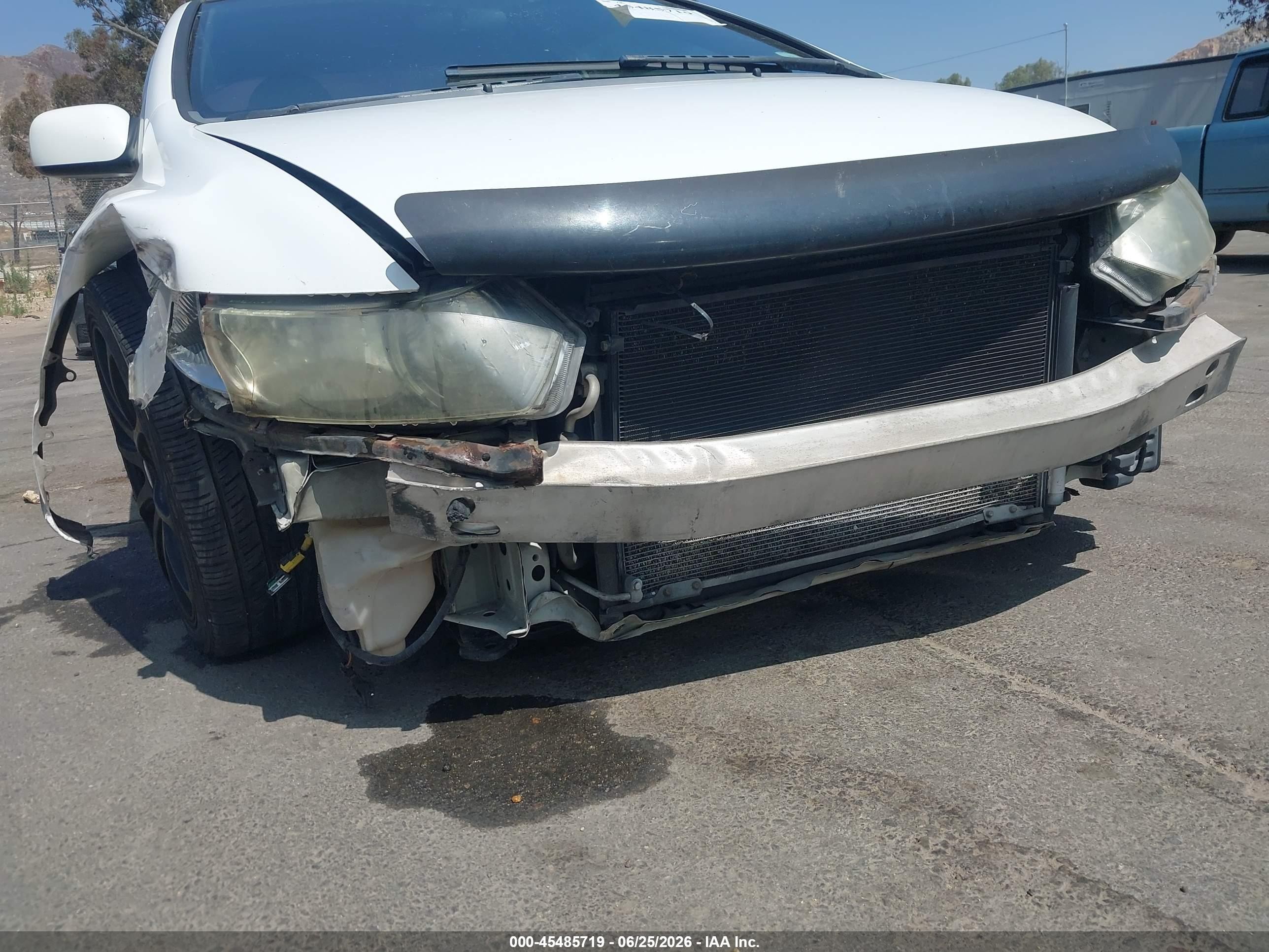 2009 Honda Civic Ex White vin: 2HGFG12869H512659