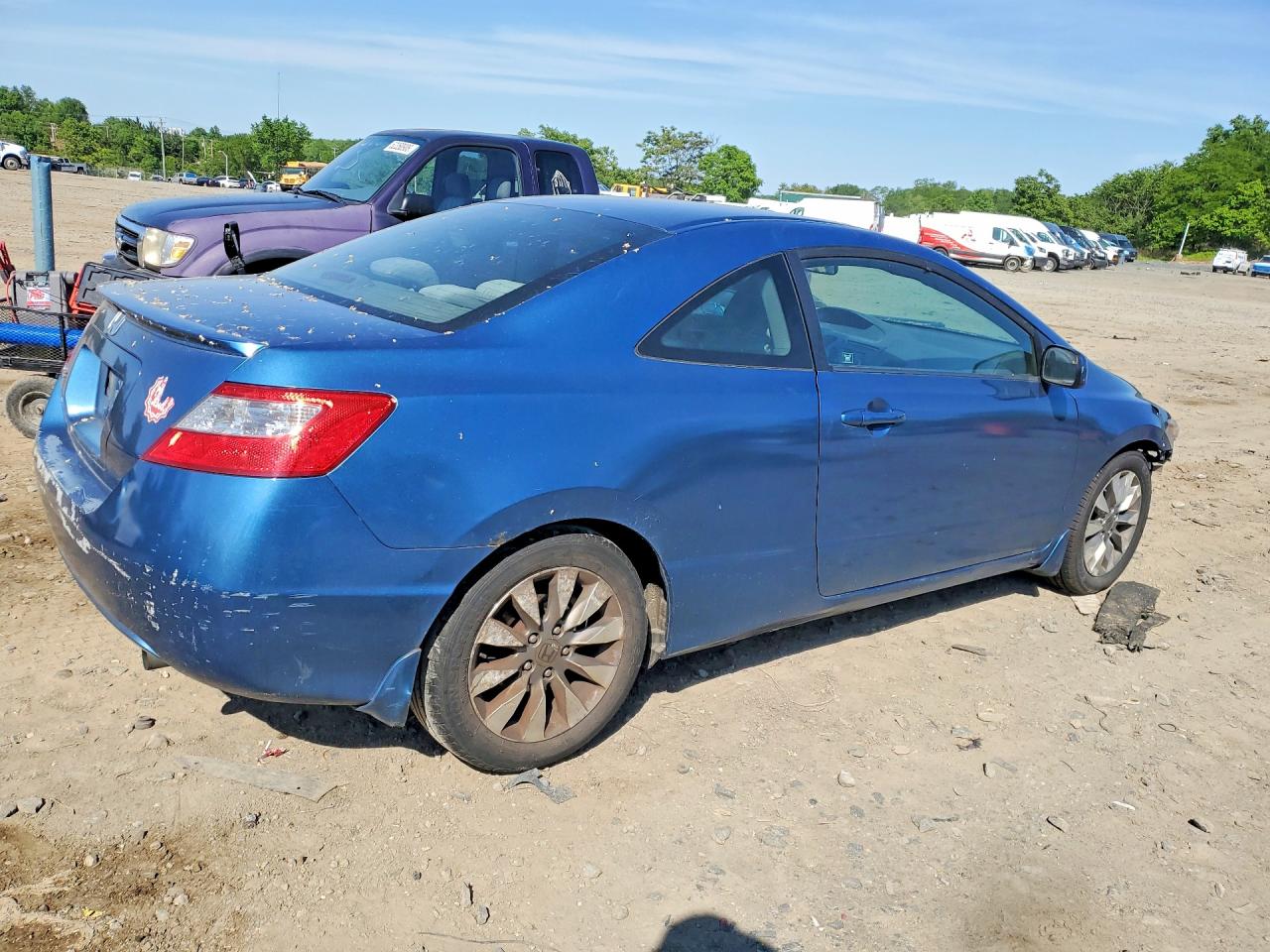 2009 Honda Civic Ex Blue vin: 2HGFG12869H516159