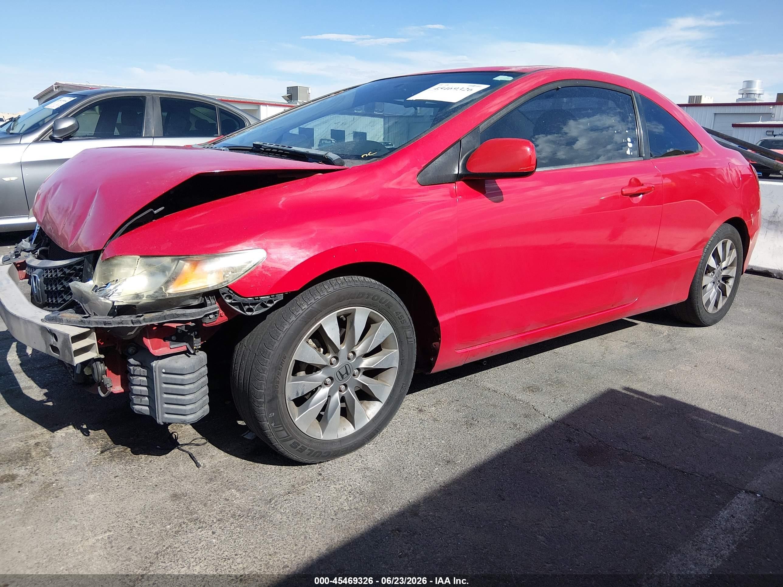 2009 Honda Civic Ex Red vin: 2HGFG12869H517408